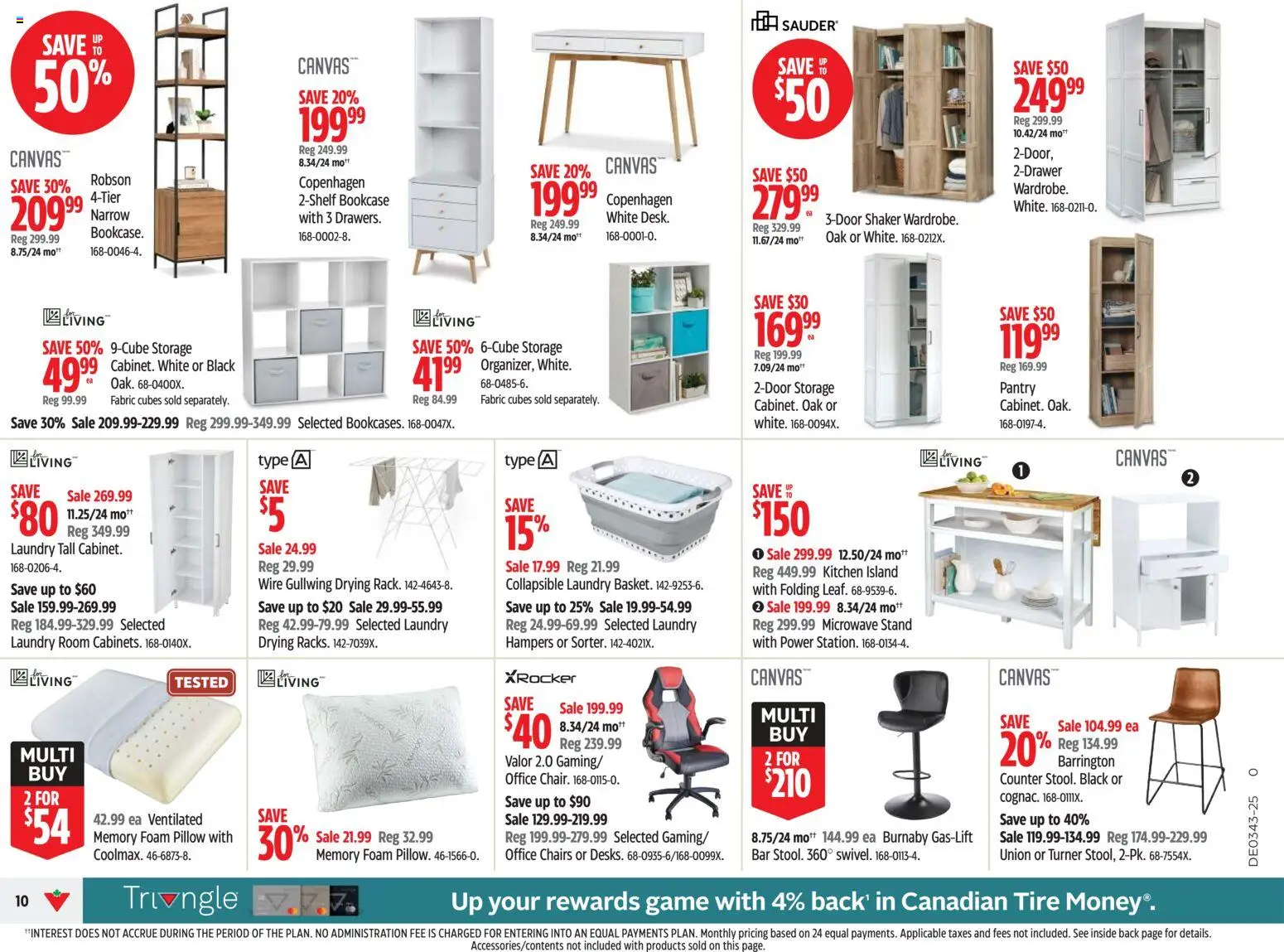 Canadian Tire flyer valid from 16.10.2025 | Page: 10 | Products: Game, Pillow