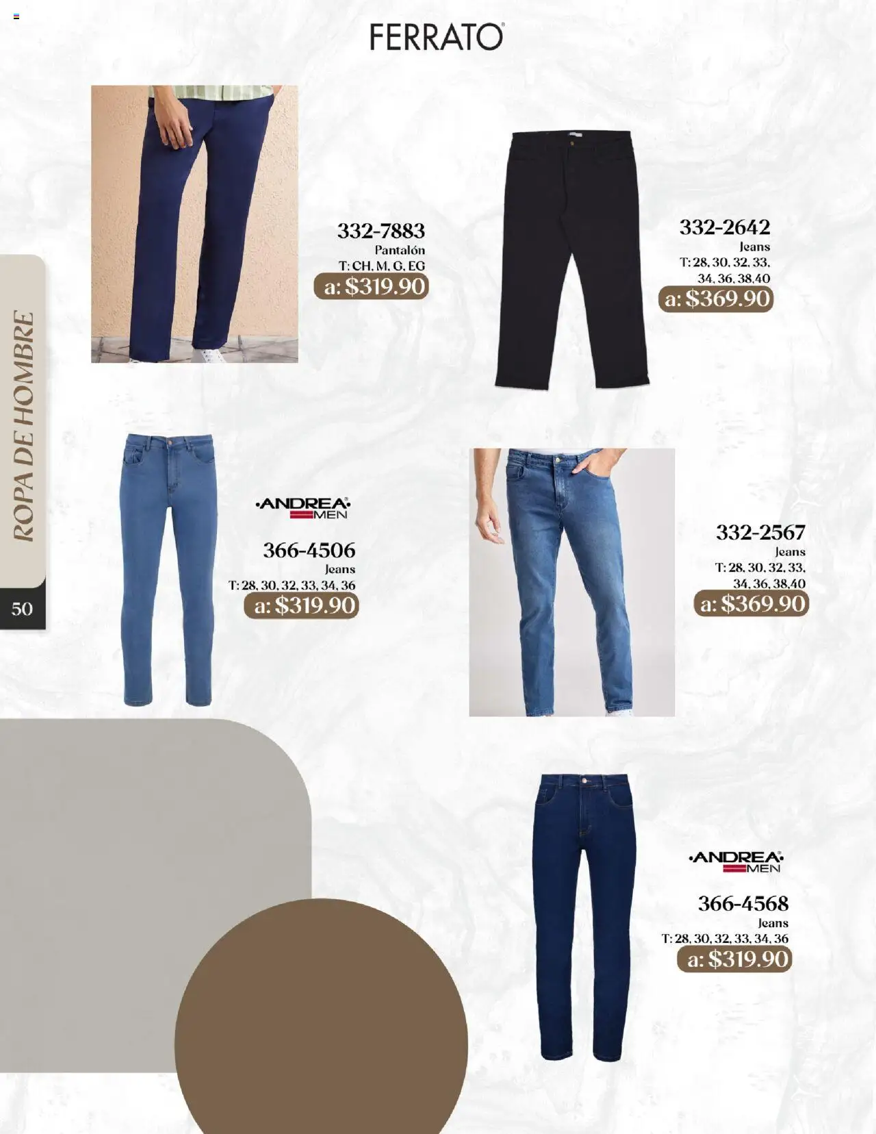 Nuevas ofertas de Andrea válidas en toda la República Mexicana desde el 24.08.2025. ¡Encuentra las mejores ofertas en Andrea - Catálogo Esenciales de Otoño! | Página: 50 | Productos: Ropa