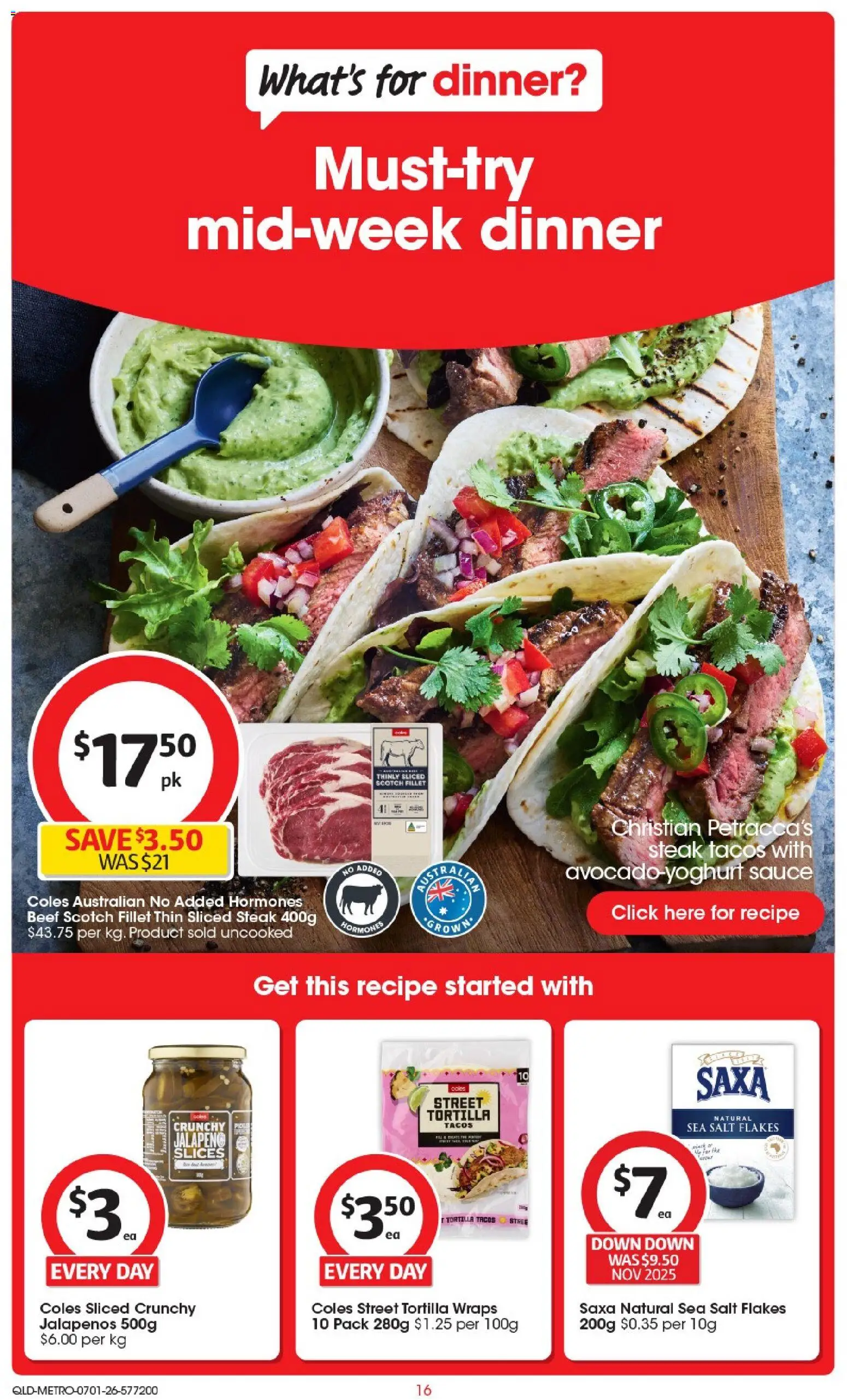 Coles catalogue - valid from 07.01.2026 | Page: 18 | Products: Flakes, Sauce, Salt, Scotch