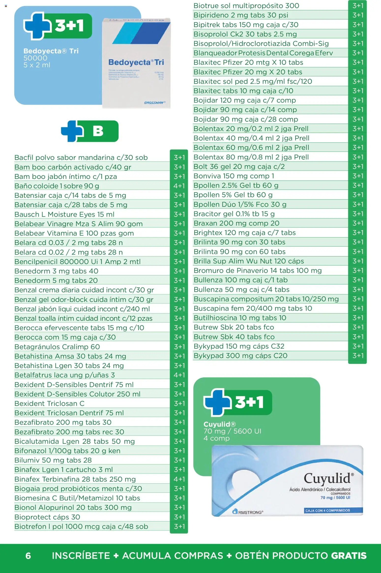 Nuevas ofertas de Chedraui válidas en toda la República Mexicana desde el 12.02.2026. ¡Encuentra las mejores ofertas en Chedraui folleto Plan de farmacia! | Página: 6 | Productos: Vinagre, Baño, Sobre, Jabón