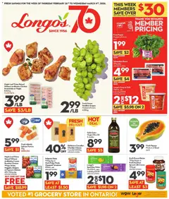 Preview of Longo's weekly flyer / circulaire from shop Longo's valid from 26.02.2026
