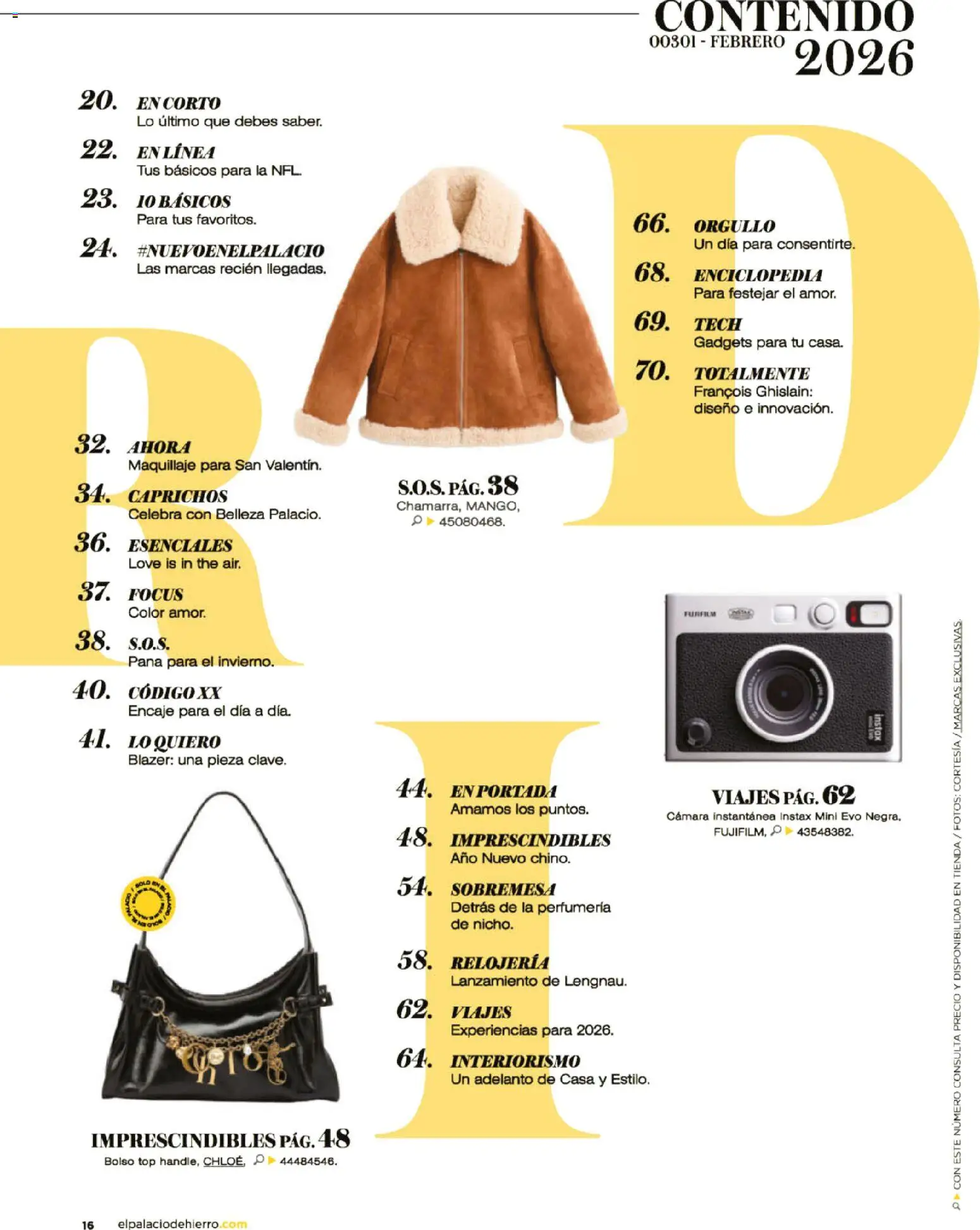 Nuevas ofertas de Palacio De Hierro válidas en toda la República Mexicana desde el 02.02.2026. ¡Encuentra las mejores ofertas en Palacio De Hierro catálogo! | Página: 18 | Productos: Cámara, Blazer, Top, Maquillaje