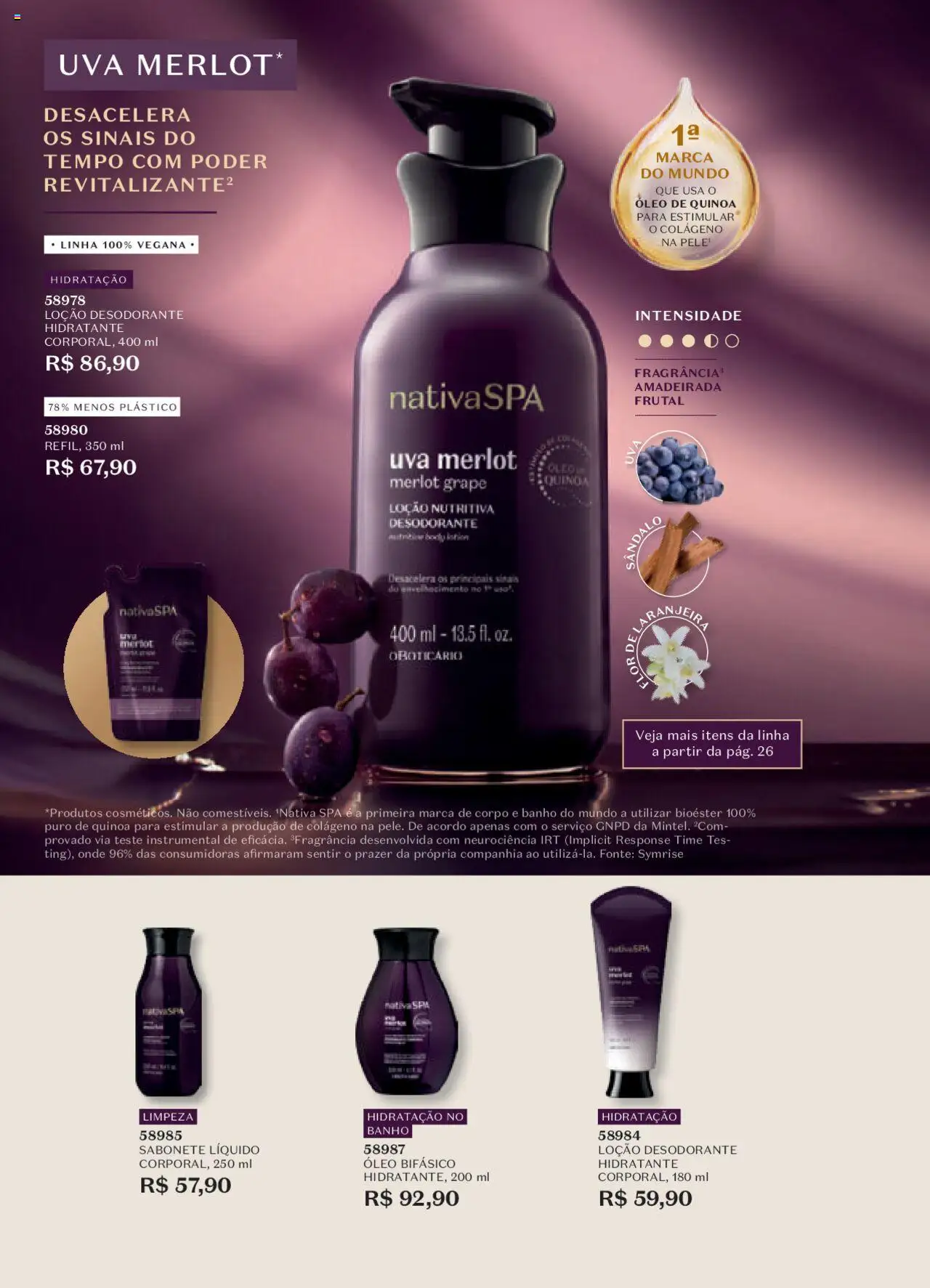 O Boticário Folheto - válido de 13.10.2025 | Página: 20 | Produtos: Colágeno, Desodorante, Sabonete, Sabonete líquido