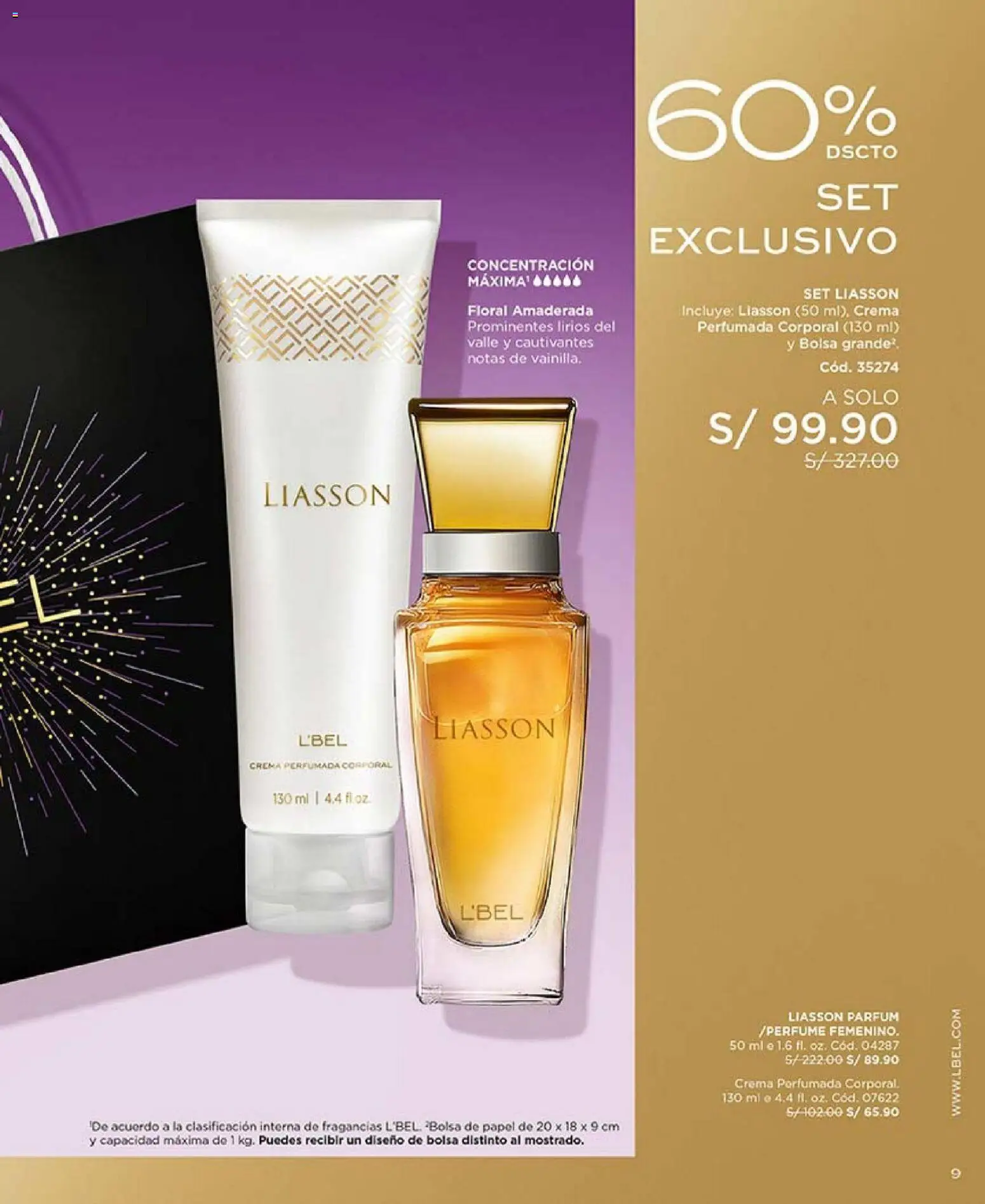 Catálogo L'Bel válido desde 17.01.2026 | Página: 9 | Productos: Crema, Bolsa