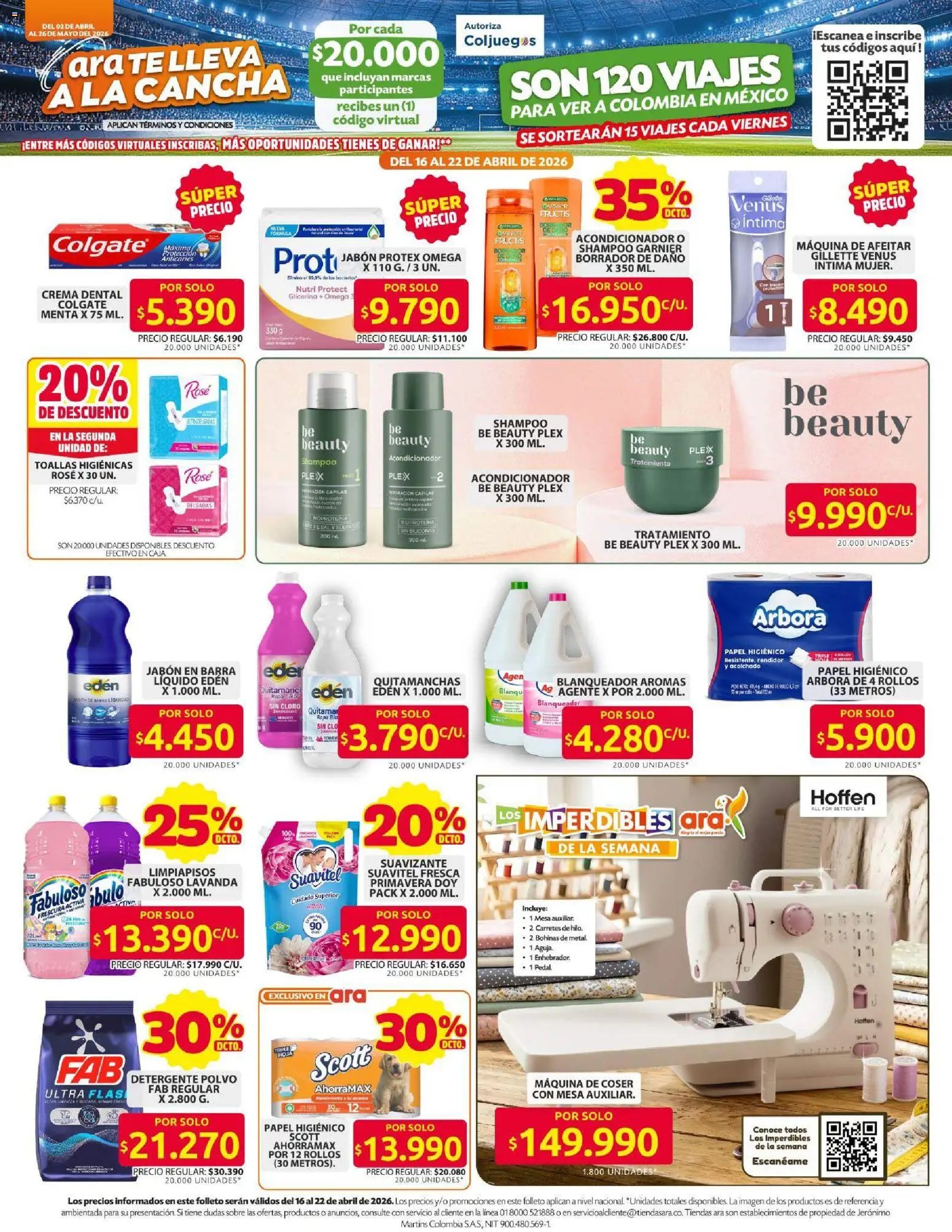 Ara revista - valida desde el 16.04.2026 | Página: 3 | Productos: Té, Crema, Sobre, Caja