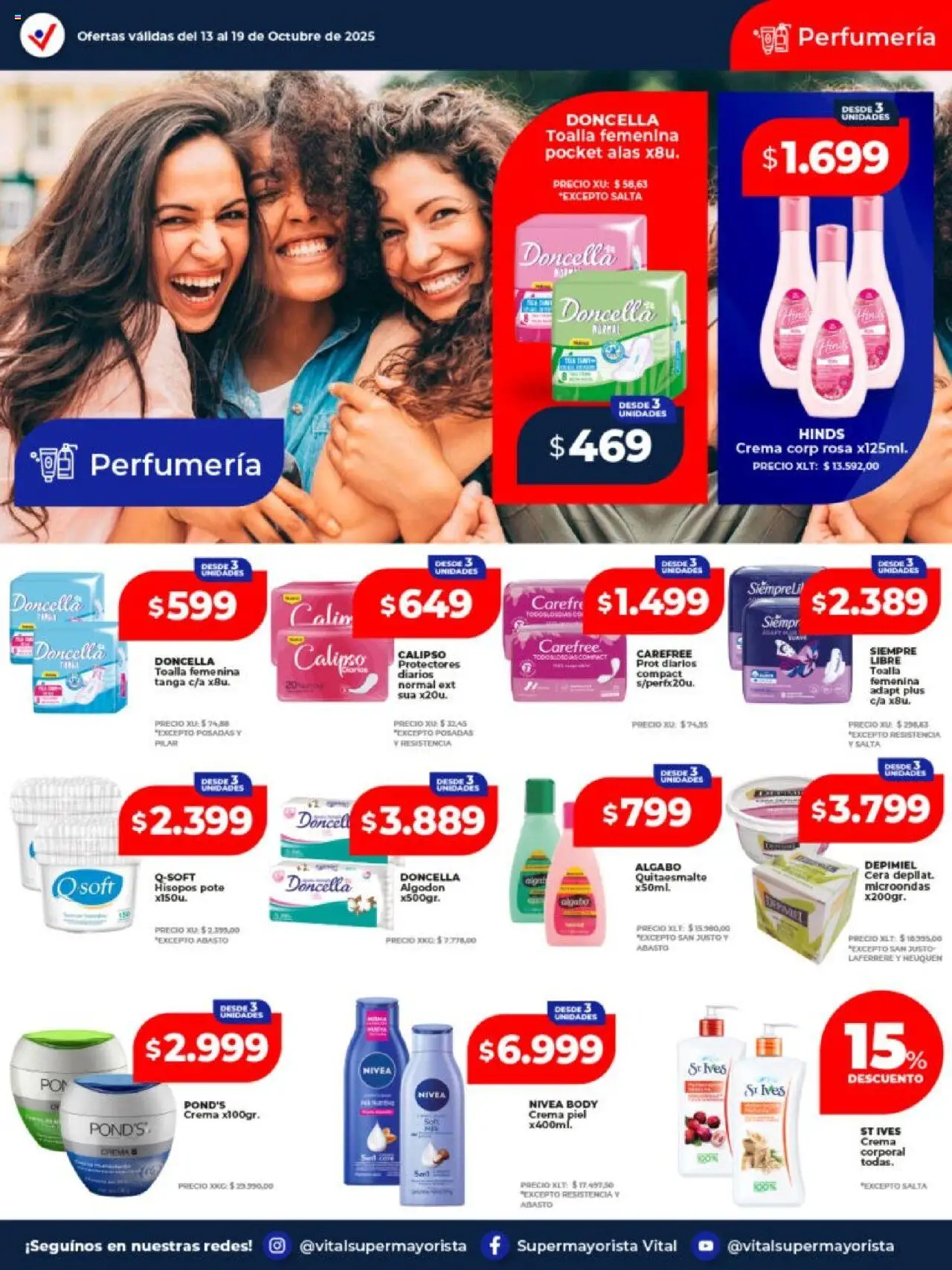 Vital - Ofertas - Neuquén │ válido desde el 13.10.2025 | Página: 4 | Productos: Toalla, Body, Microondas, Crema