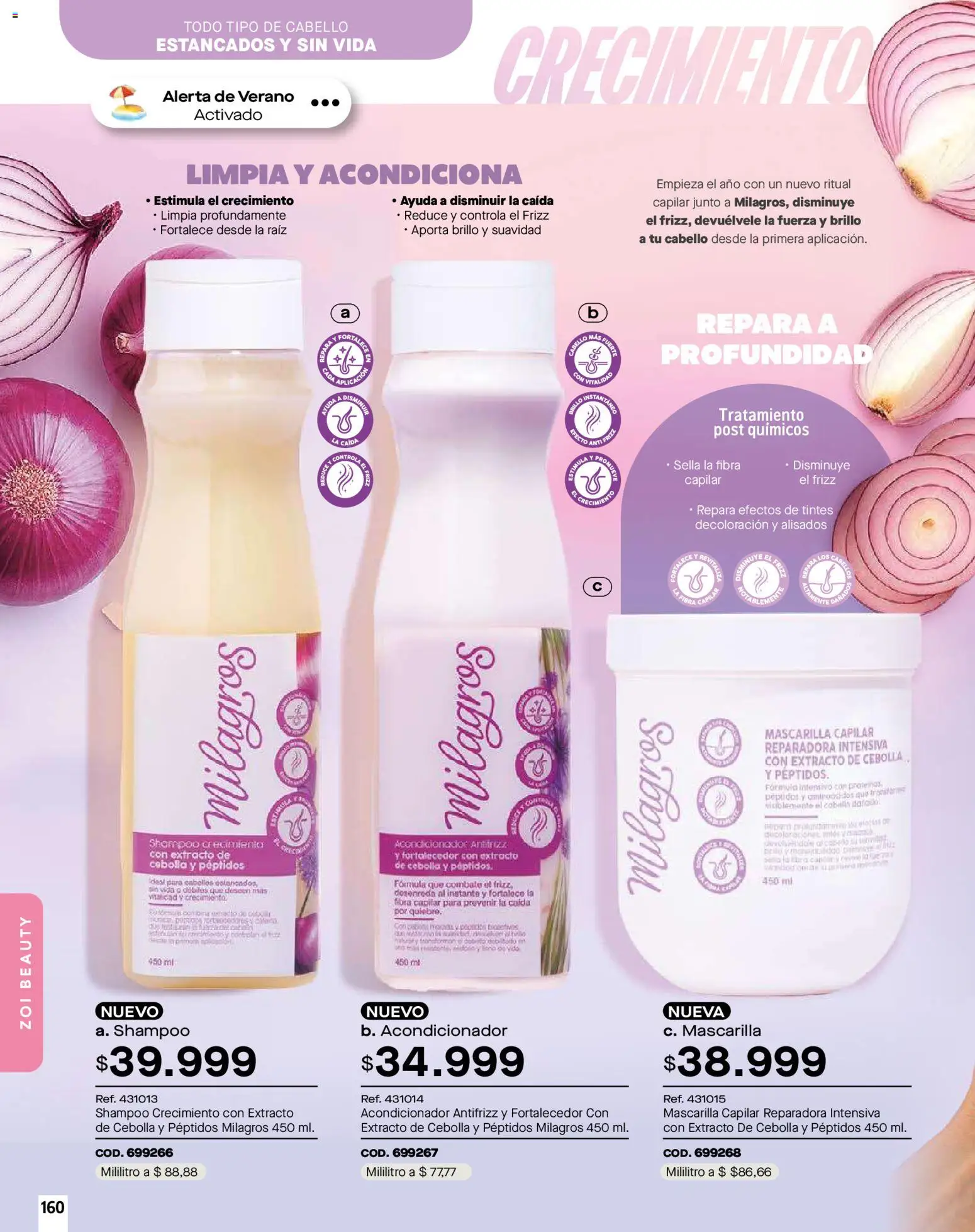 Pacifika revista - valida desde el 01.01.2026 | Página: 160 | Productos: Shampoo, Brillo, Mascarilla, Acondicionador