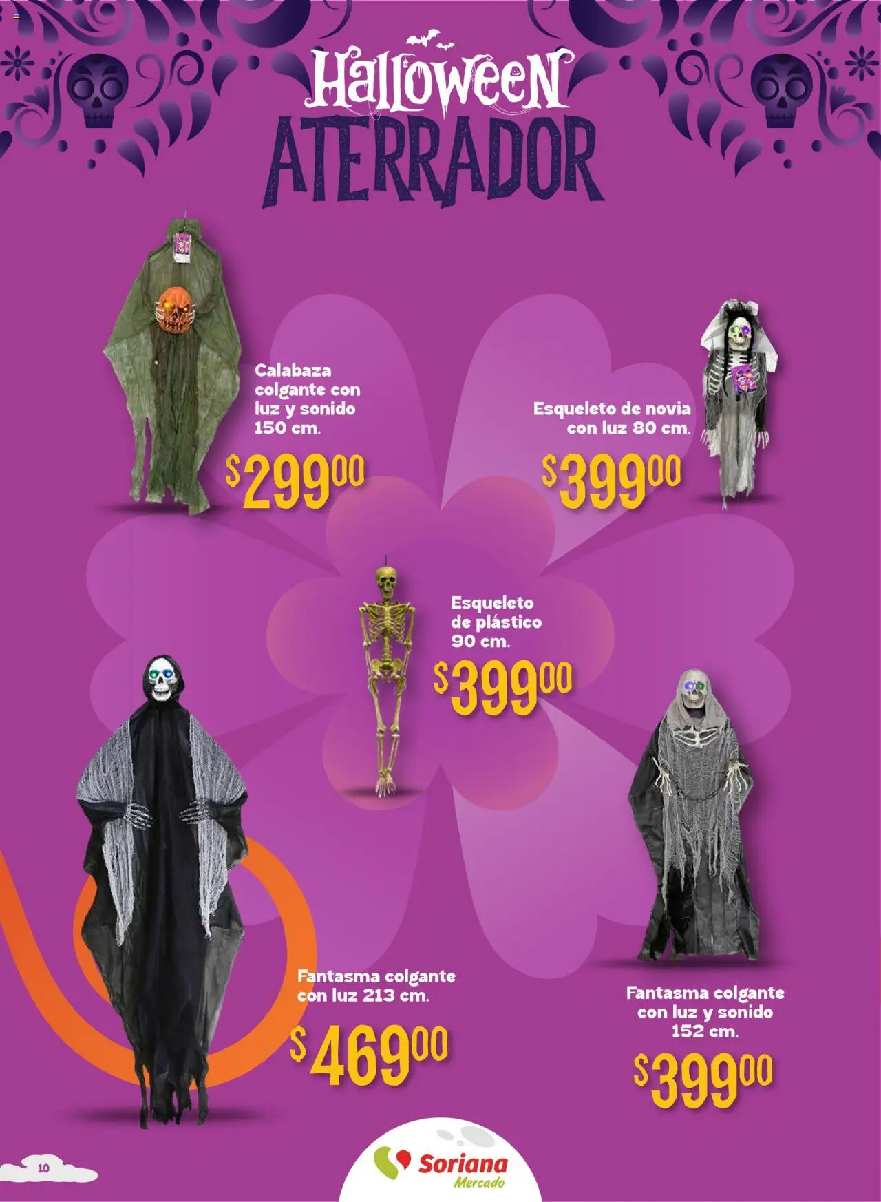 Nuevas ofertas de Soriana válidas en toda la República Mexicana desde el 25.09.2025. ¡Encuentra las mejores ofertas en Soriana - Halloween y Día de Muertos Mercado Nacional! | Página: 10