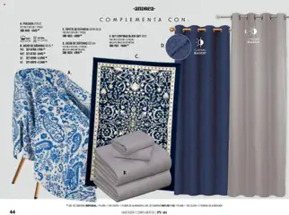 Vista previa de Andrea catálogo Home, nuevo folleto de la tienda, válido en México a partir del 25.01.2026 | Página: 44 | Productos: Funda, Sabanas, Cortinas, Tapete