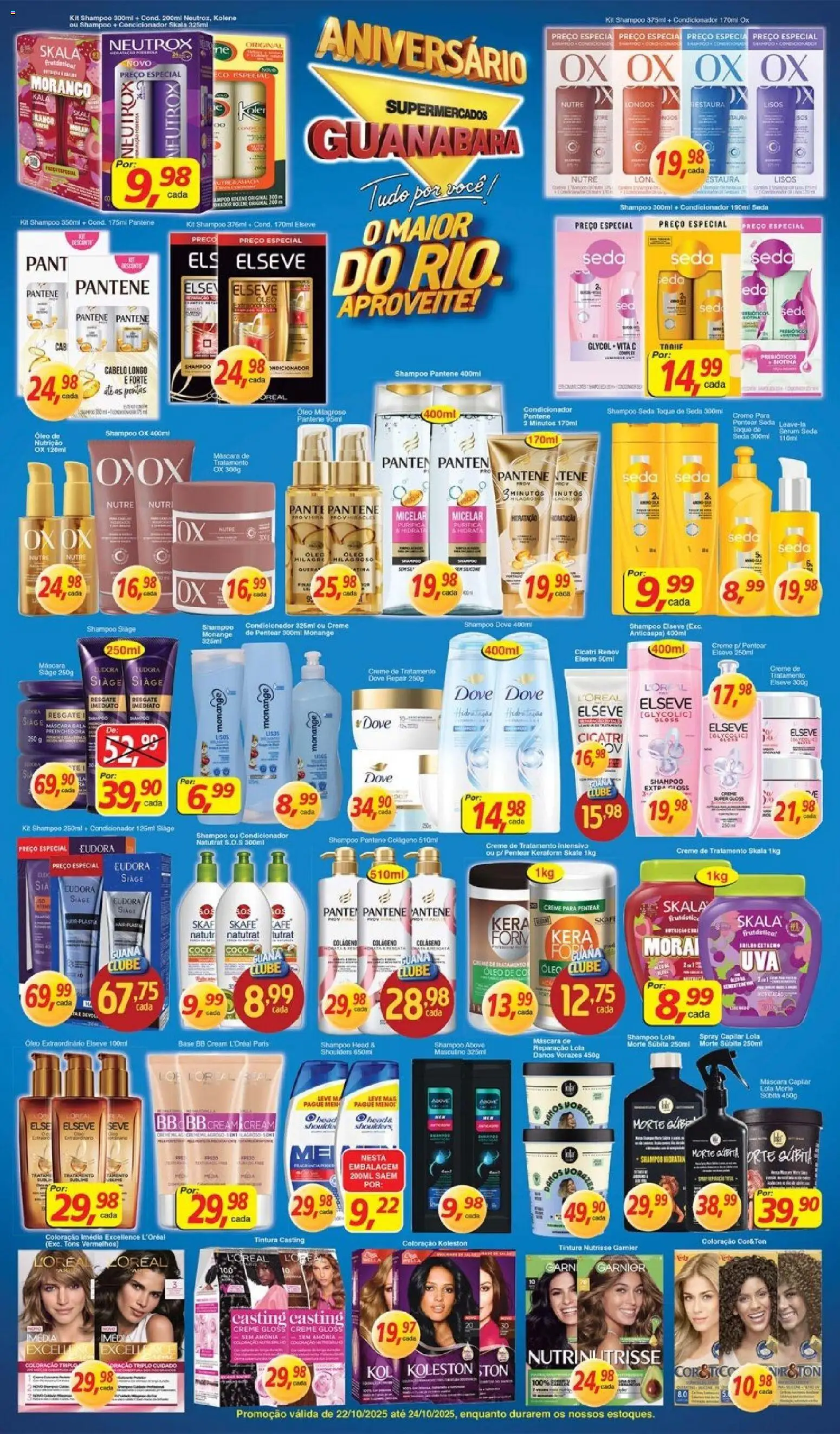 Supermercados Guanabara Folheto - válido de 22.10.2025 | Página: 8 | Produtos: Coco, Skate, Creme para pentear, Dove