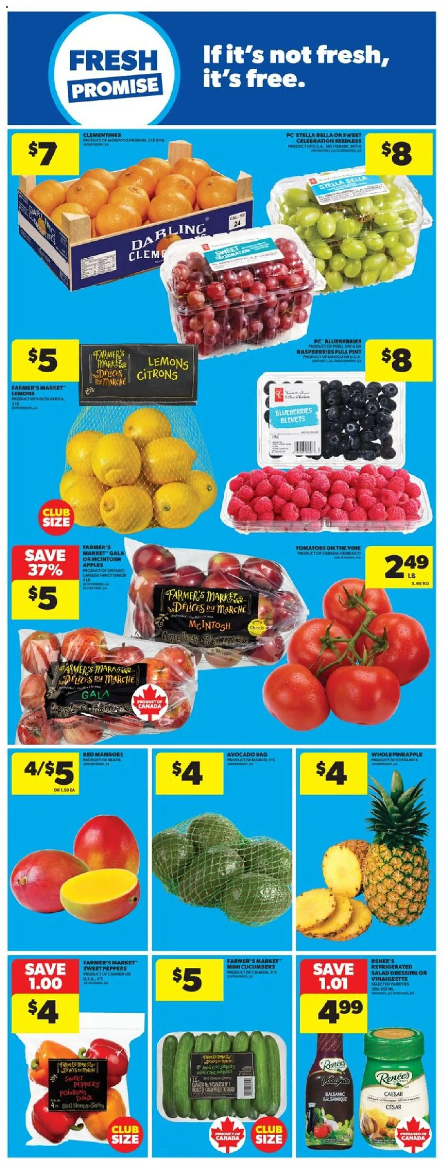 Real Canadian Superstore flyer valid from 20.11.2025 | Page: 13 | Products: Pineapple, Bag, Apples, Tomatoes