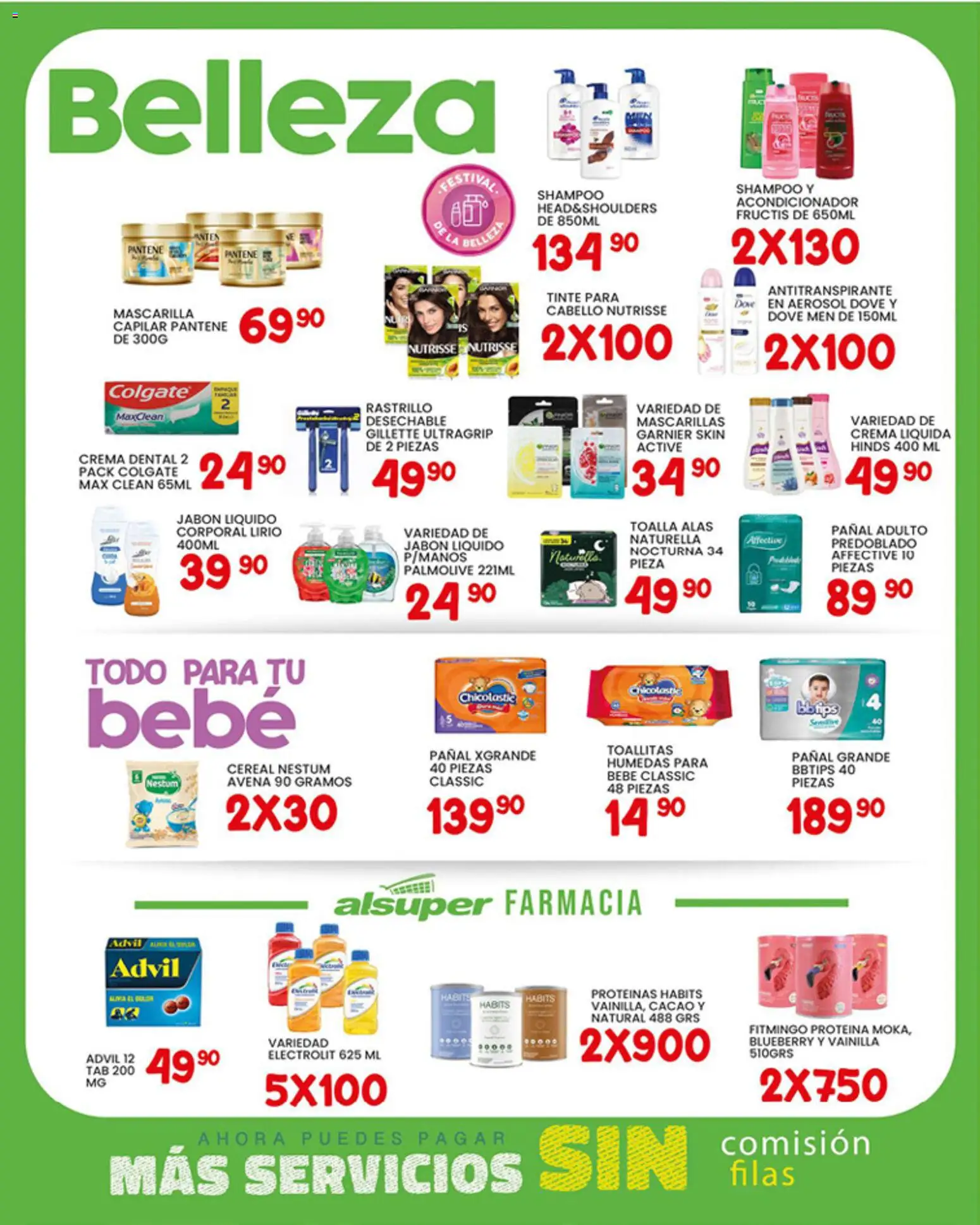 Nuevas ofertas de Alsuper válidas en toda la República Mexicana desde el 16.01.2026. ¡Encuentra las mejores ofertas en Alsuper folleto Zacatecas! | Página: 4 | Productos: Antitranspirante, Avena, Crema, Acondicionador