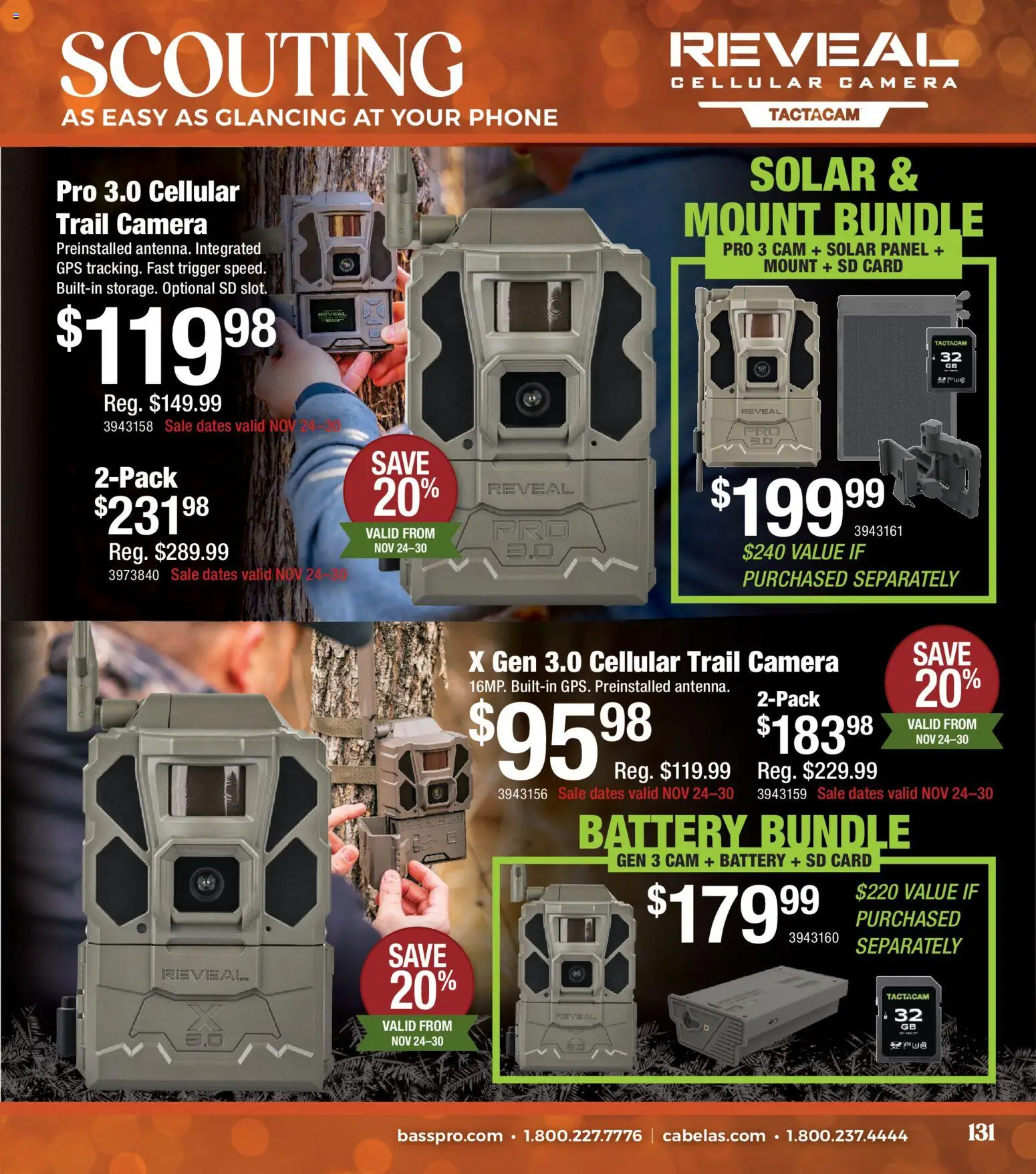 Cabela's Christmas Gift Guide 25 - valid from 01.11.2025 | Page: 131 | Products: Battery, Phone, Camera, Trail Camera