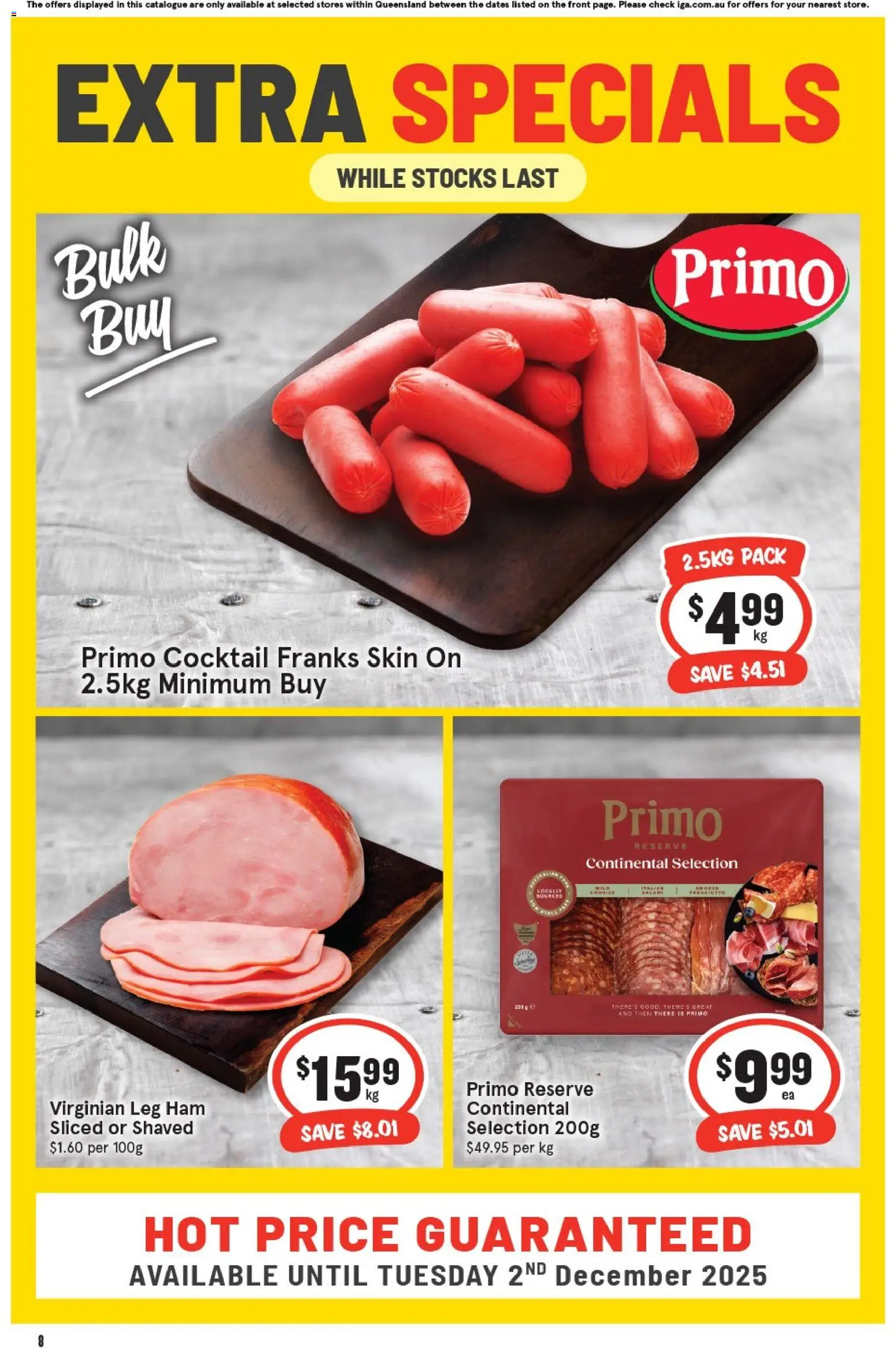 IGA catalogue - valid from 05.11.2025 | Page: 3 | Products: Ham