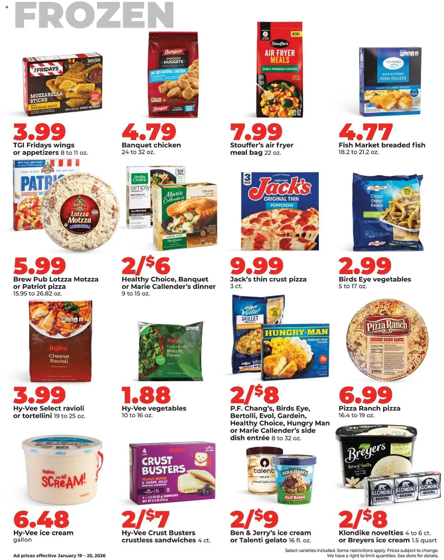 HyVee Weekly Ad - valid from 19.01.2026 | Page: 29 | Products: Butter, Beer, Beef, Ice cream