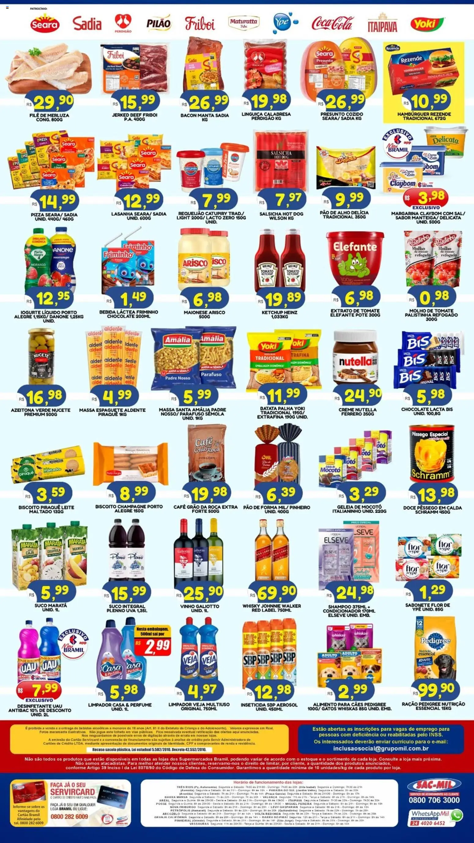 Bramil Supermercados Folheto - válido de 07.11.2025 | Página: 2 | Produtos: Lente, Condicionador, Banco, Pão