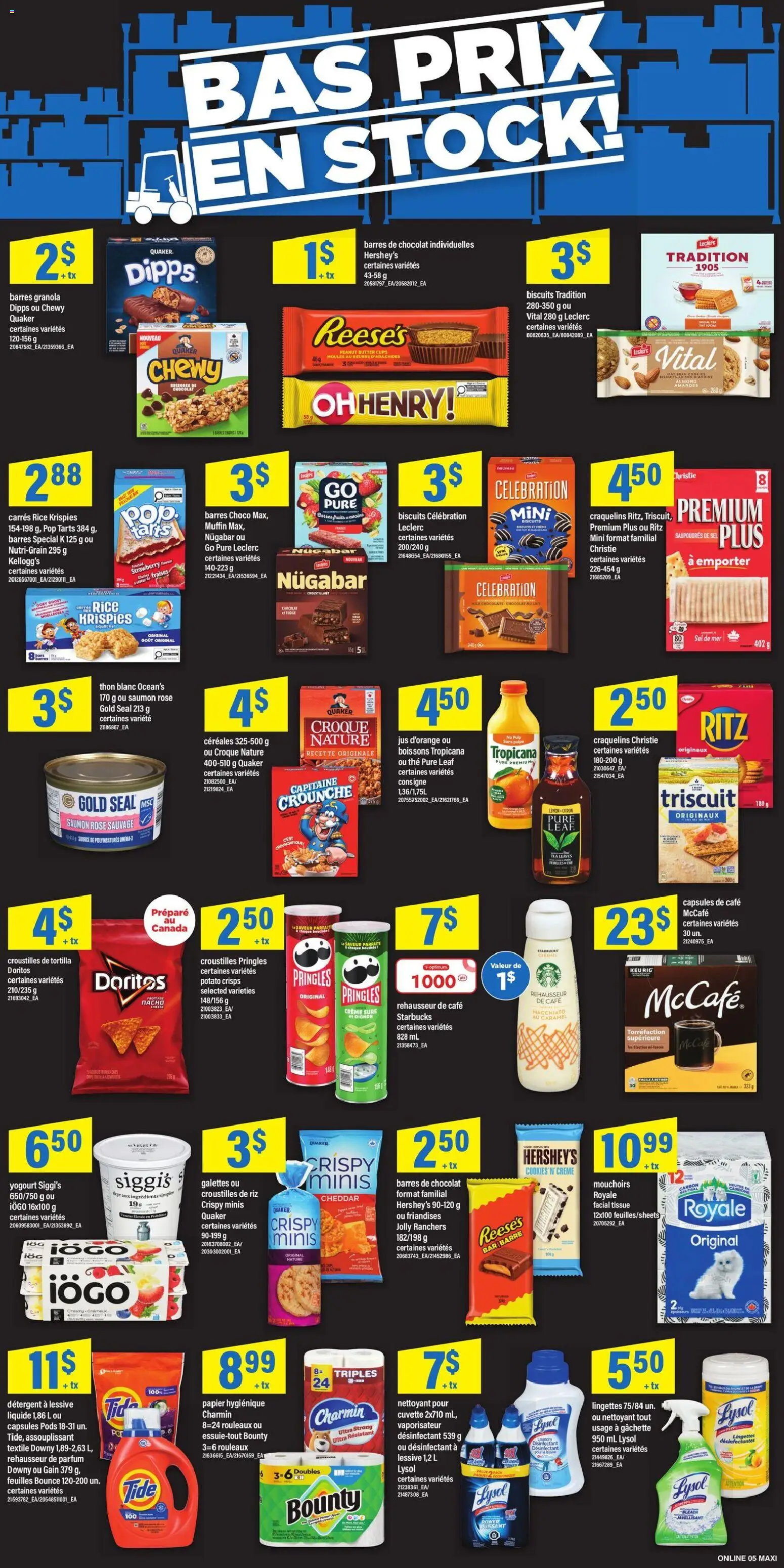 Maxi flyer valid from 05.02.2026 | Page: 9 | Products: Rice, Cookies, Detergent, Milk
