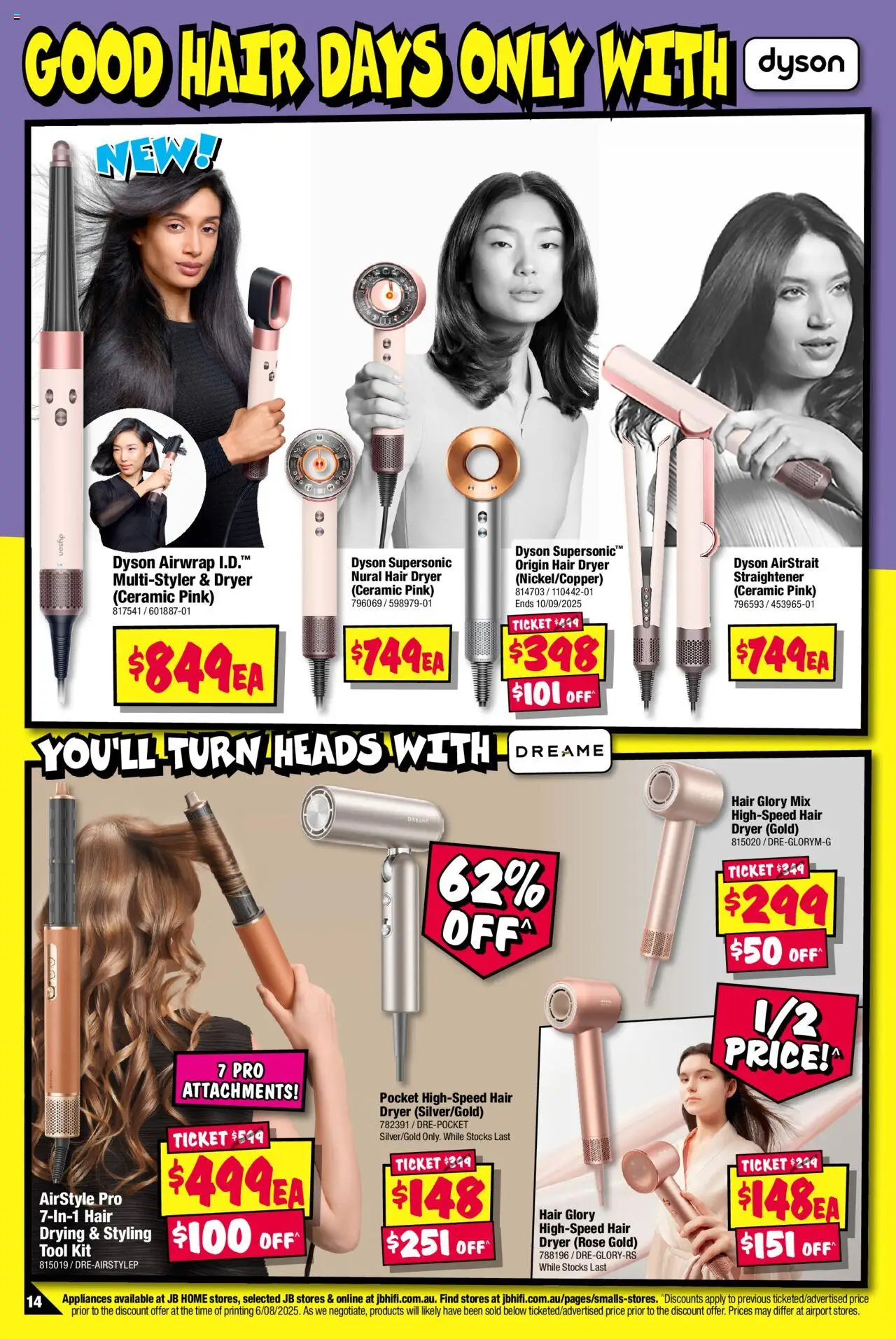 JB Hi-Fi catalogue - valid from 25.08.2025 | Page: 14 | Products: Dryer, Hair dryer