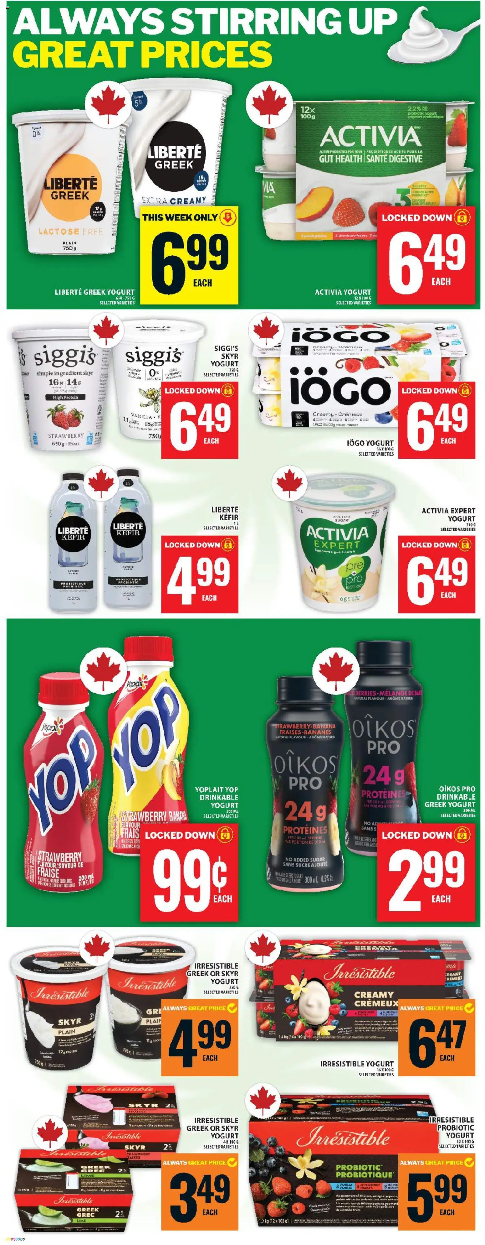 Food Basics flyer valid from 02.04.2026 | Page: 12 | Products: Yogurt