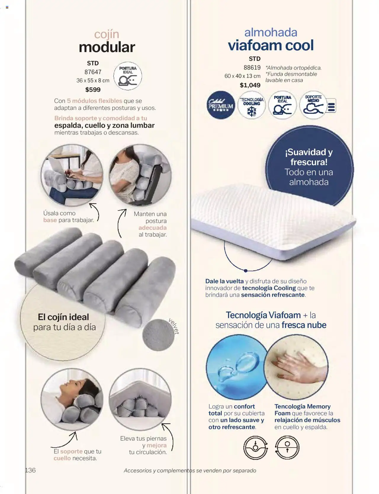 Nuevas ofertas de Vianney válidas en toda la República Mexicana desde el 24.01.2025. ¡Encuentra las mejores ofertas en Vianney catálogo Chavos! | Página: 138 | Productos: Almohada, Modular, Té