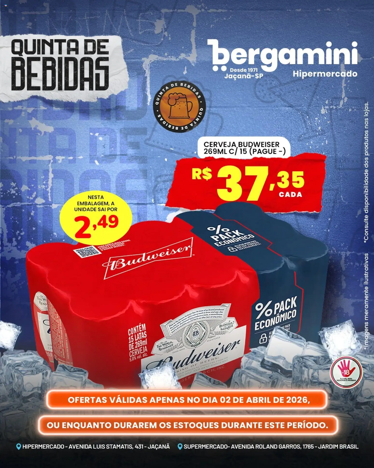 Supermercado Bergamini Folheto - válido de 02.04.2026 | Página: 6 | Produtos: Cerveja