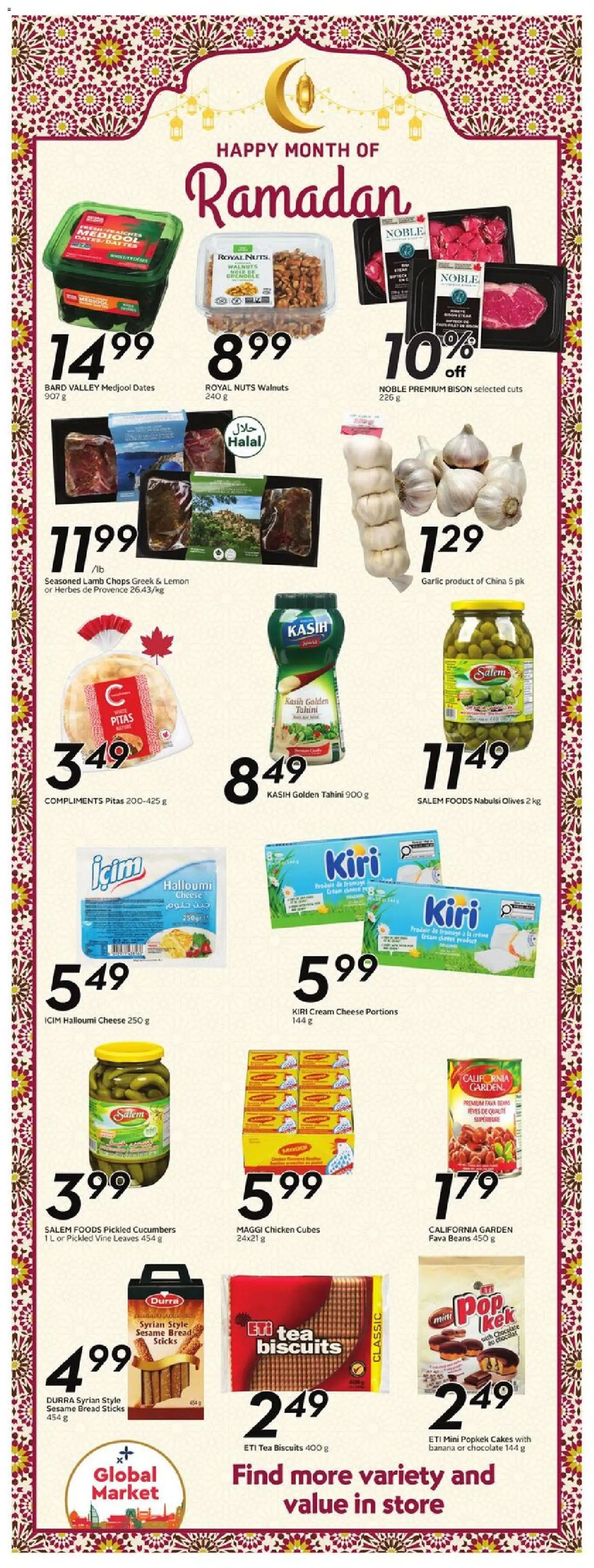 Safeway flyer valid from 05.03.2026 | Page: 15 | Products: Nuts, Cream, Cheese, Bread