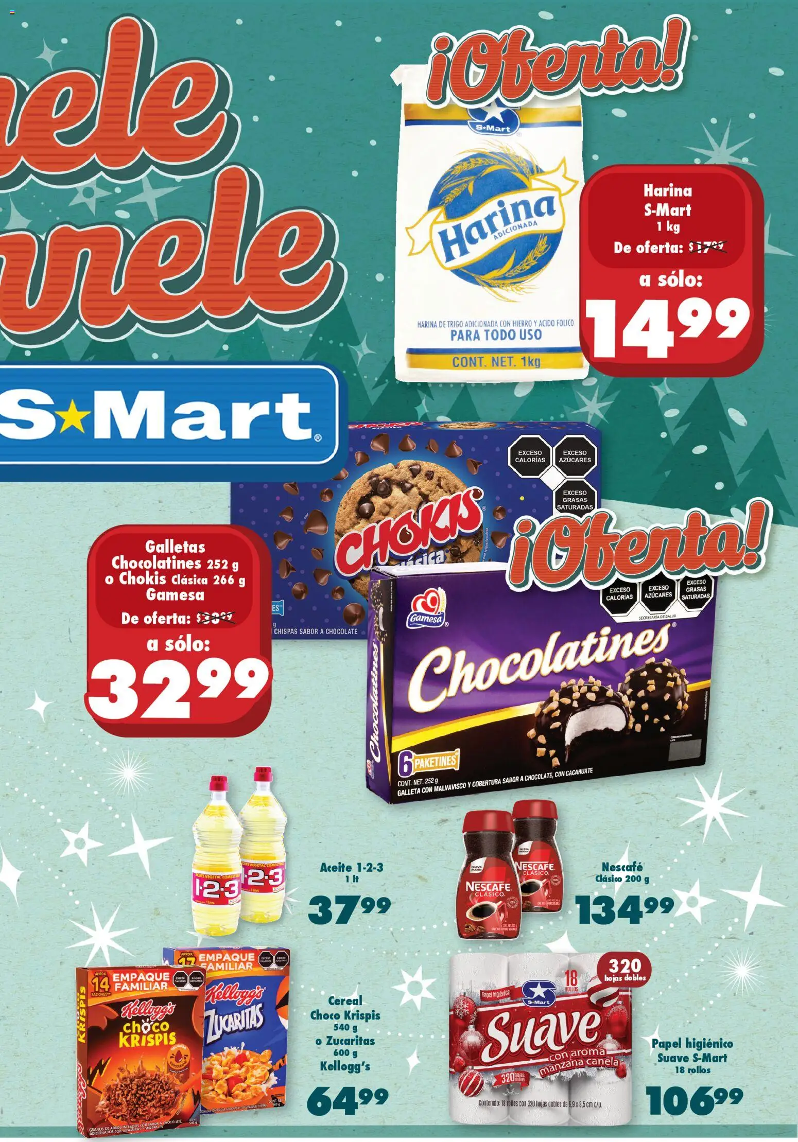 Nuevas ofertas de S-Mart válidas en toda la República Mexicana desde el 07.11.2025. ¡Encuentra las mejores ofertas en S-Mart folleto! | Página: 3 | Productos: Cacahuate, Aceite, Café, Galletas