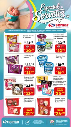 Semar Supermercado - Ofertas Sorvetes  - Pré-Visualização do folheto da loja Semar Supermercado, válido de 17.02.2026