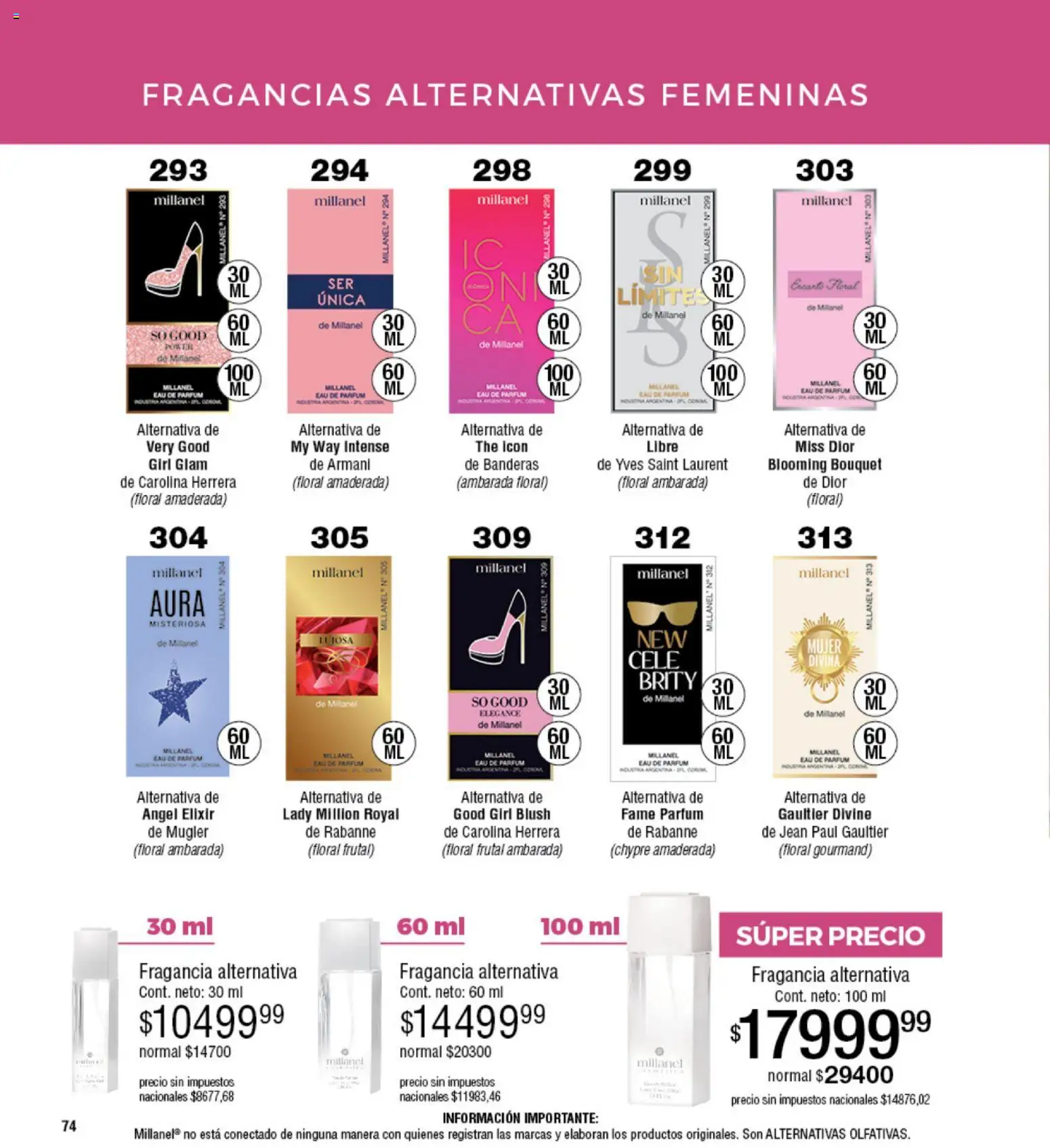 Millanel - Catálogo │ válido desde el 10.11.2025 | Página: 76 | Productos: Jean, Fragancia