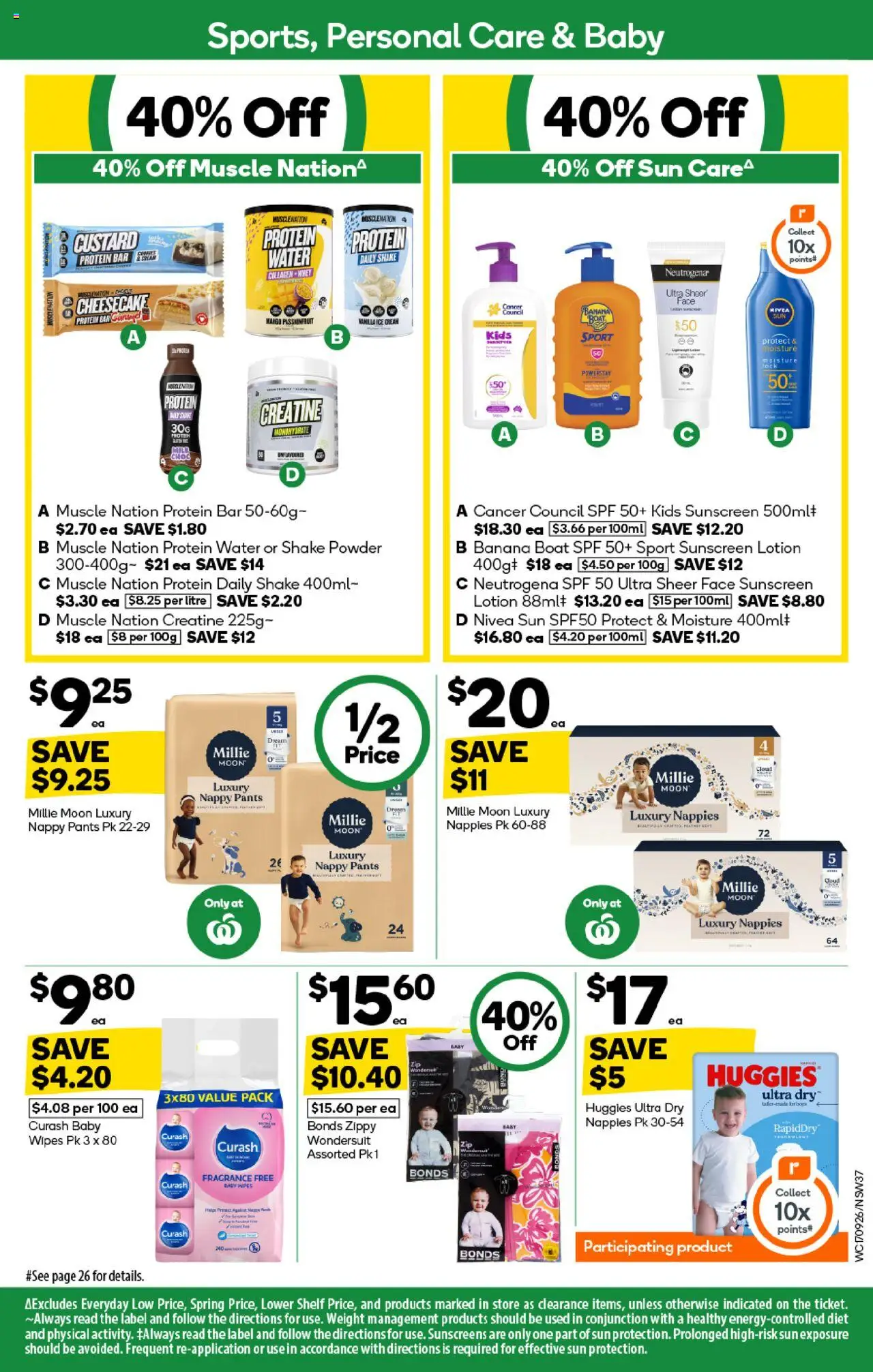 Woolworths catalogue - valid from 17.09.2025 | Page: 35 | Products: Powder, Lotion, Water, Pants