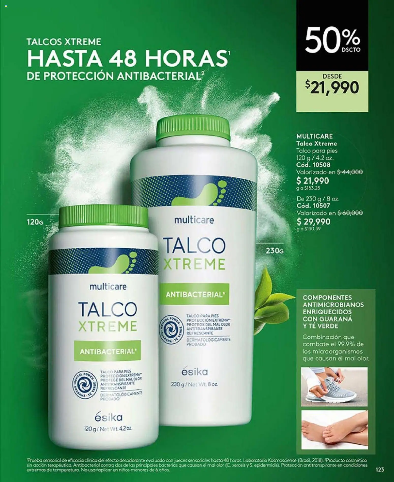 Ésika revista - valida desde el 20.02.2026 | Página: 123 | Productos: Té, Combinación, Desodorante, Antitranspirante