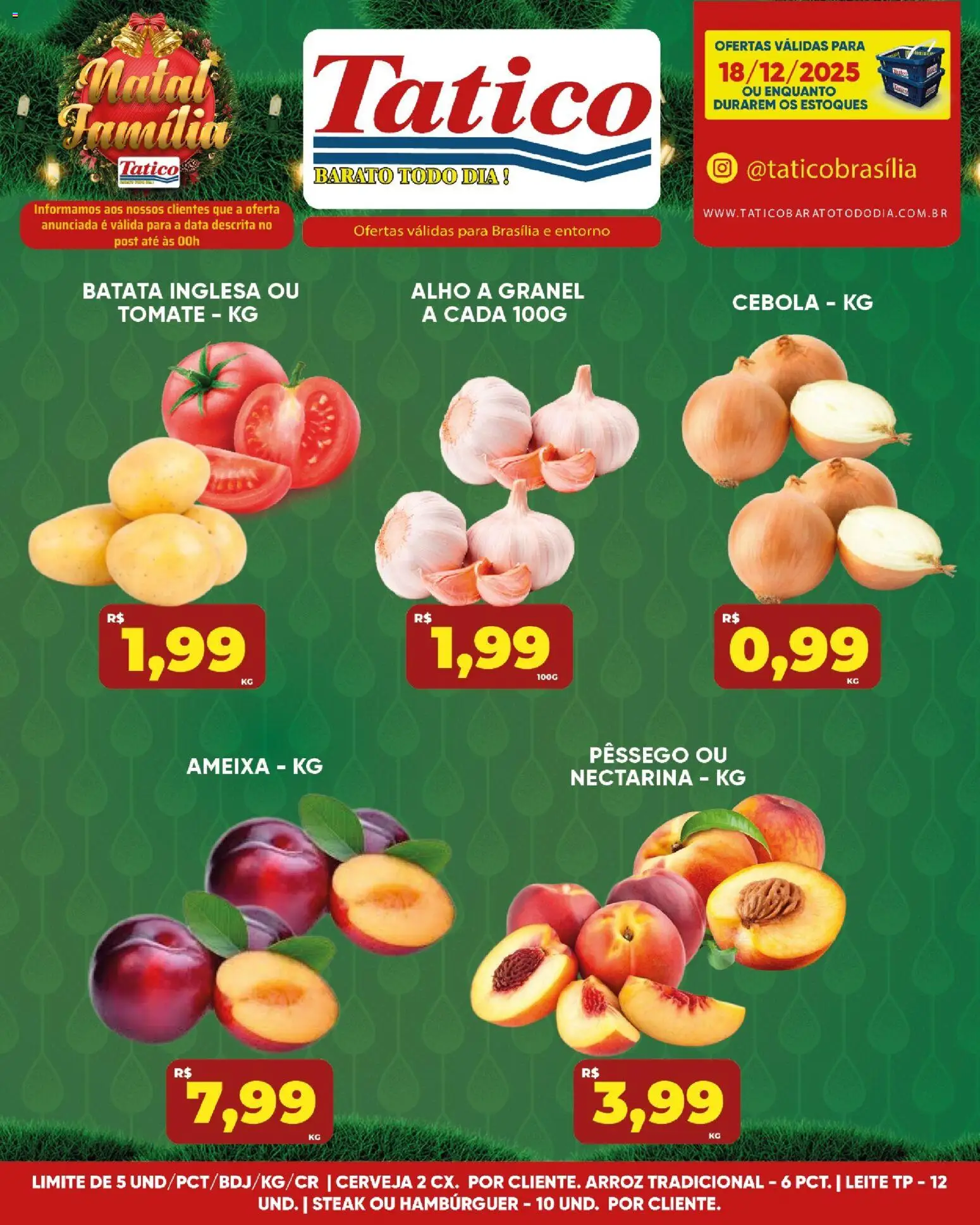 Tatico Folheto - válido de 18.12.2025 | Página: 13 | Produtos: Alho, Cebola, Arroz, Ameixa