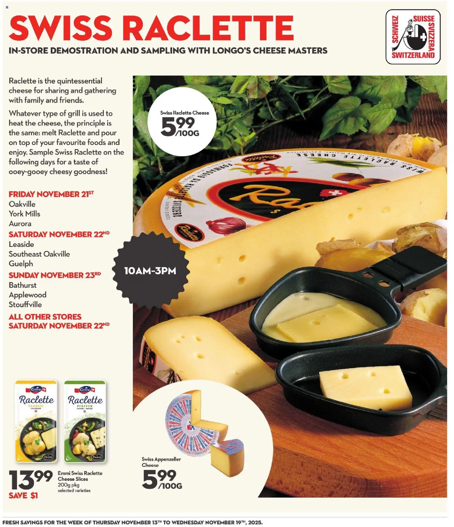 Longo's flyer valid from 13.11.2025 | Page: 12 | Products: Grill, Cheese
