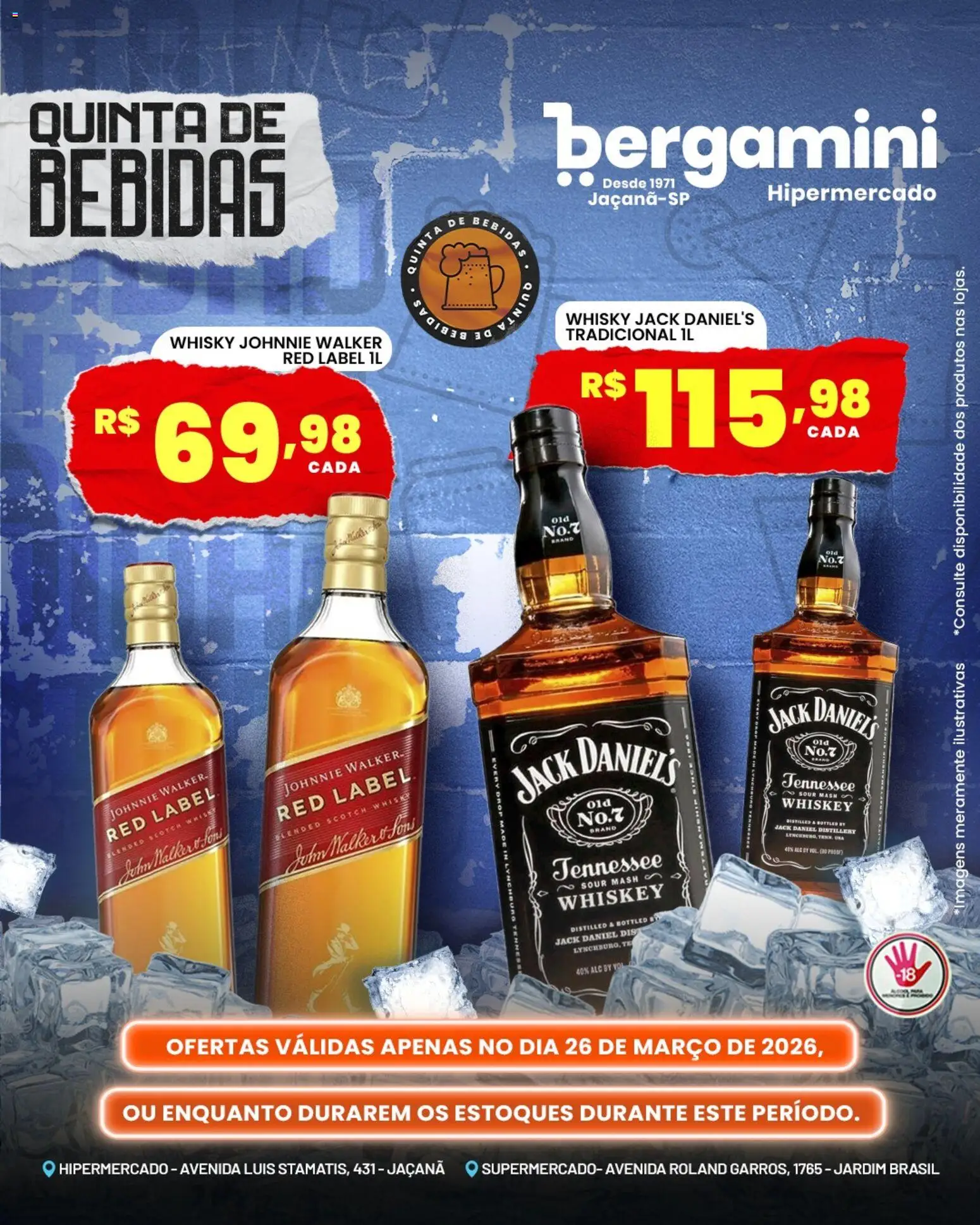 Supermercado Bergamini Folheto - válido de 26.03.2026 | Página: 6 | Produtos: Whisky
