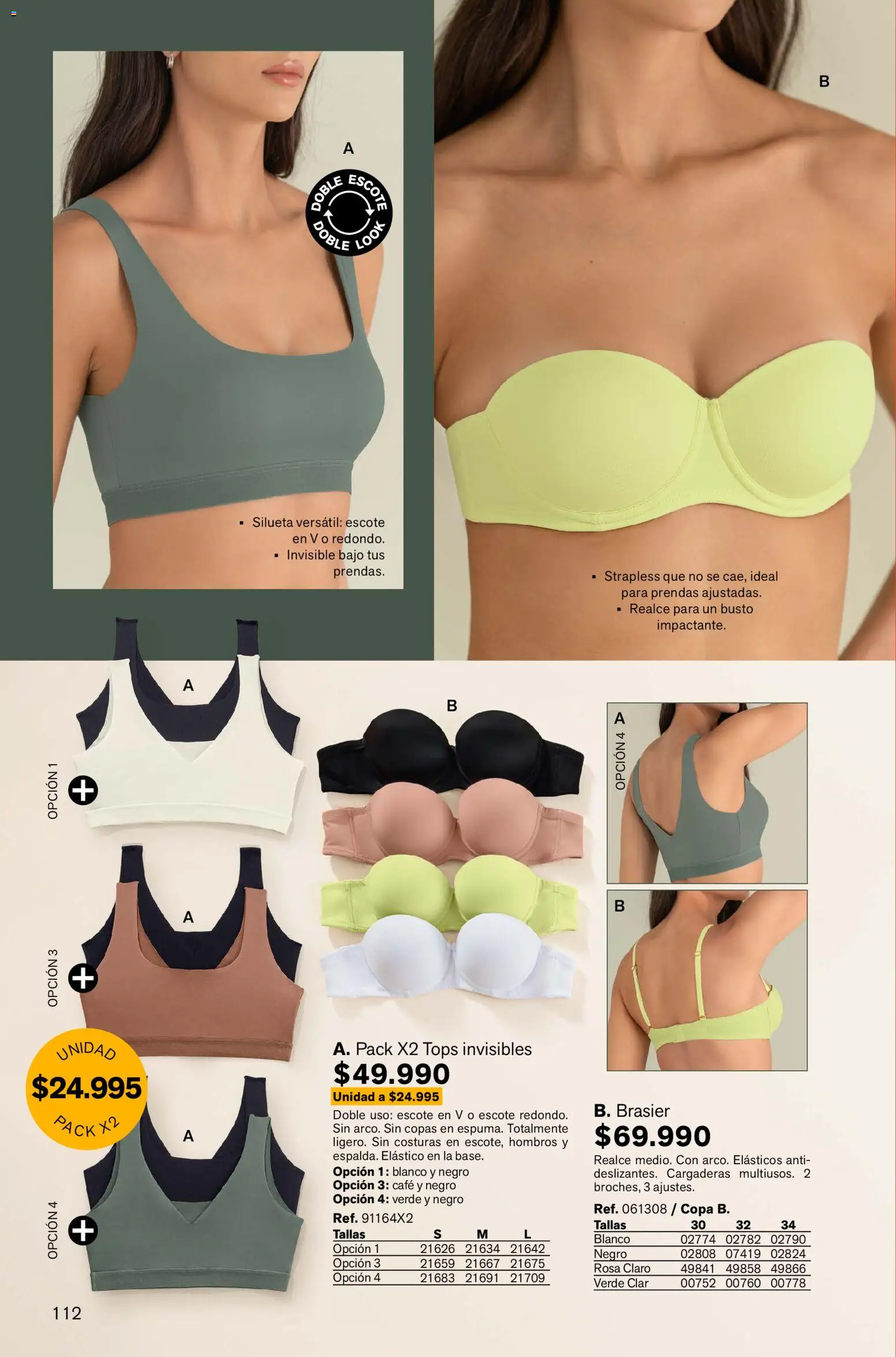 Leonisa revista - valida desde el 02.01.2026 | Página: 112 | Productos: Brasier, Café