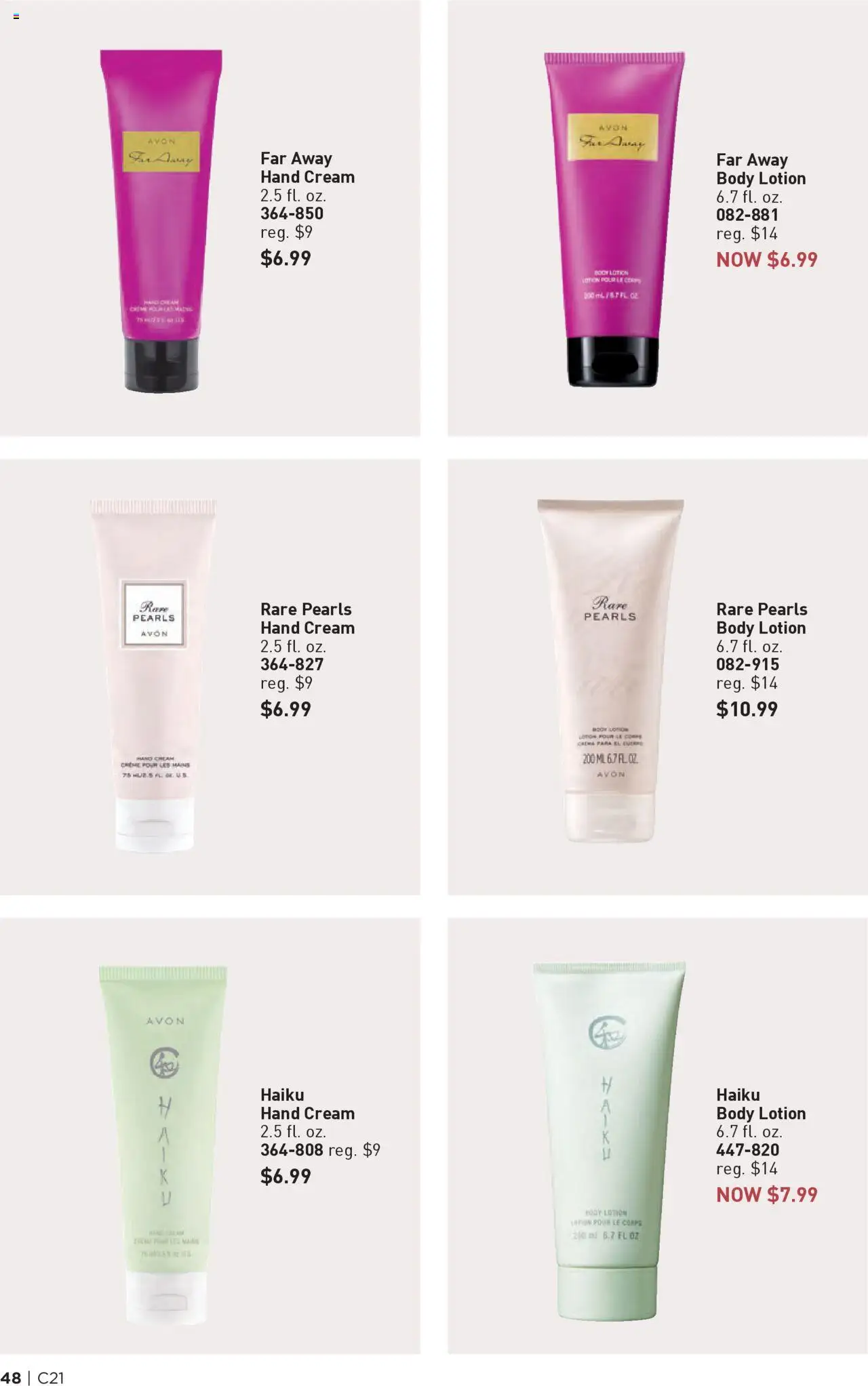 Avon Brochure - valid from 08.10.2025 | Page: 48 | Products: Hand cream, Cream