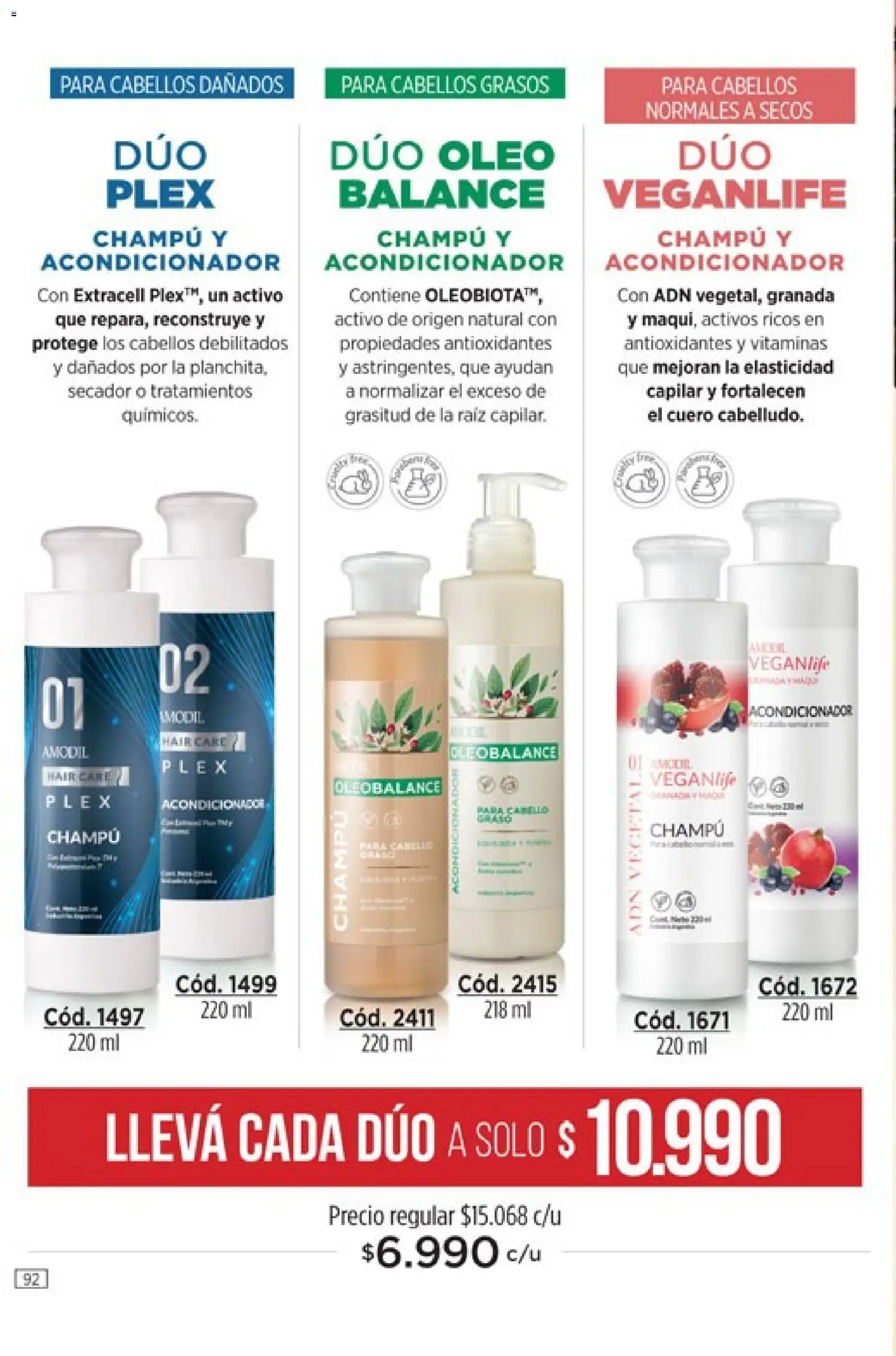 Amodil - Campaña 8 │ válido desde el 08.04.2026 | Página: 92 | Productos: Vitaminas, Champú, Acondicionador