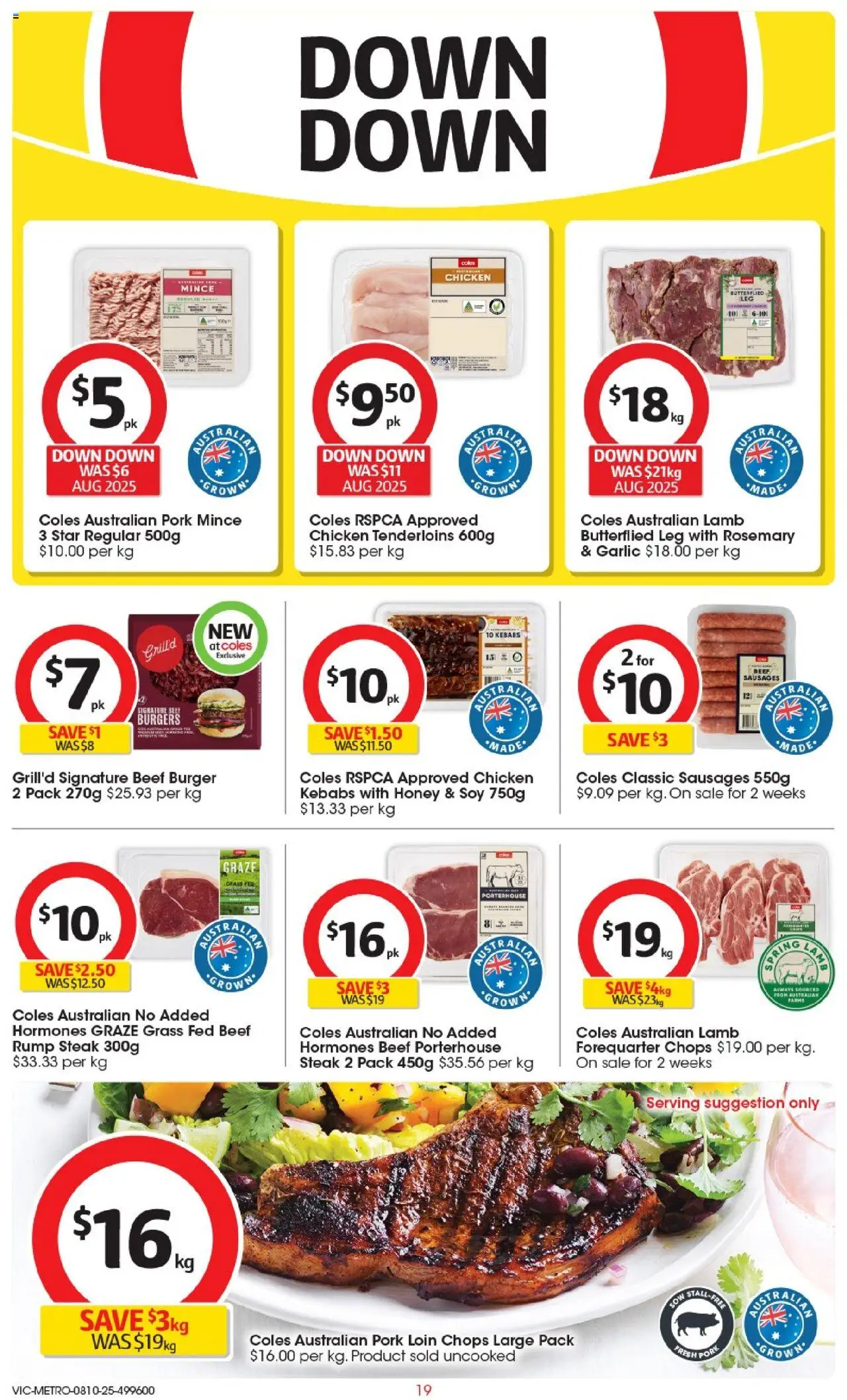 Coles catalogue - valid from 08.10.2025 | Page: 19 | Products: Honey, Lamb, Beef, Steak