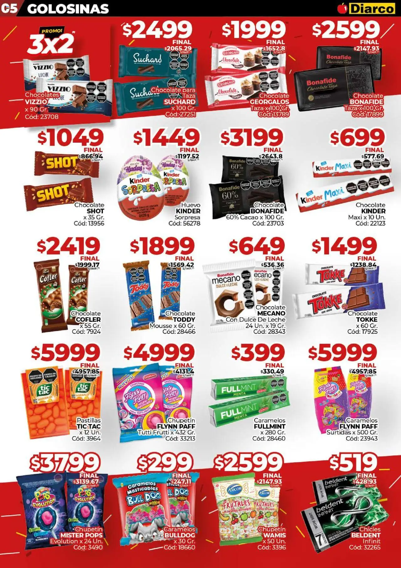 Diarco ofertas │ válido desde el 04.08.2025 | Página: 5 | Productos: Dulce de leche, Mousse, Huevo, Cacao
