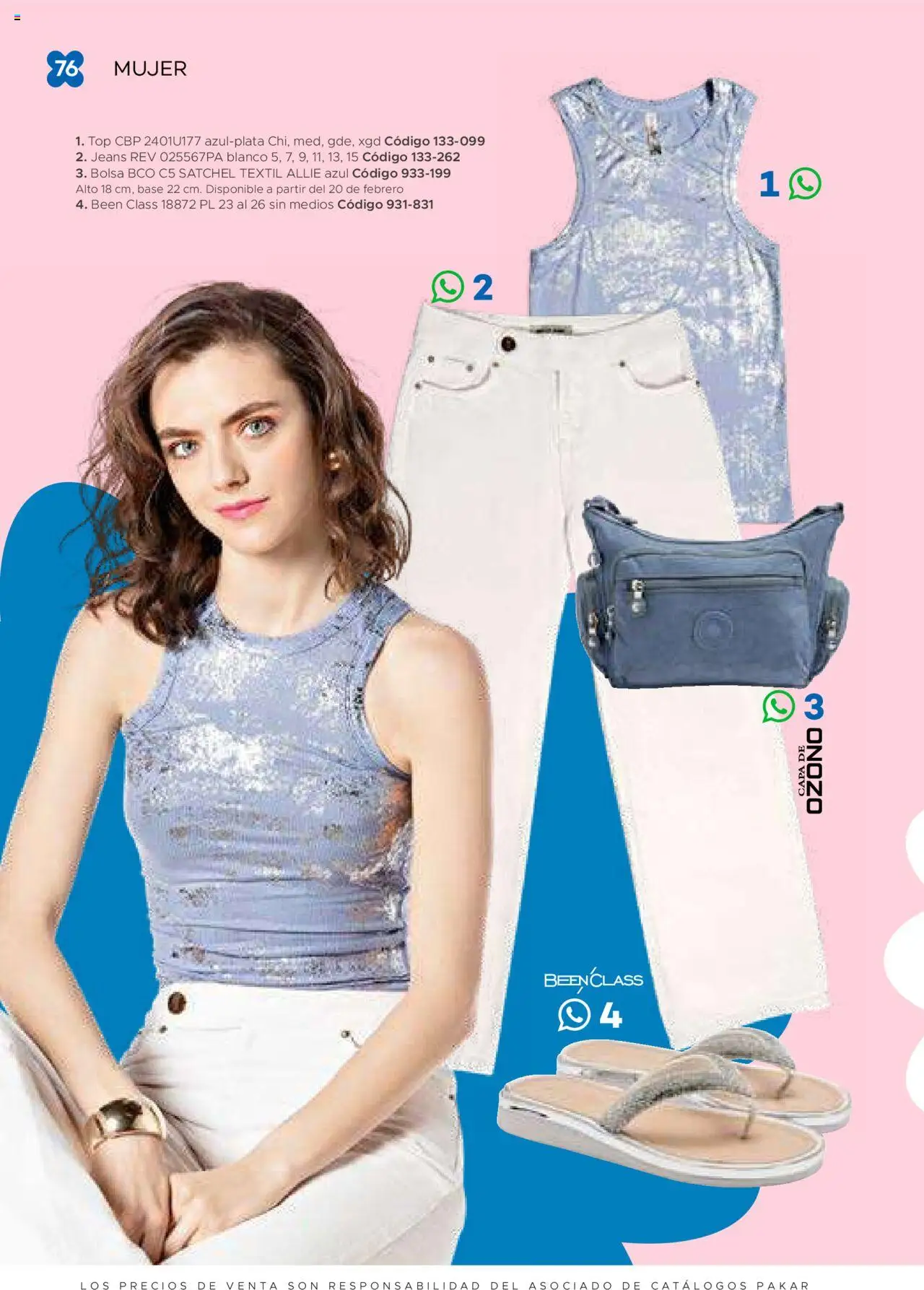 Nuevas ofertas de SC Pakar válidas en toda la República Mexicana desde el 31.01.2025. ¡Encuentra las mejores ofertas en SC Pakar catálogo Ropa! | Página: 76 | Productos: Bolsa, Top