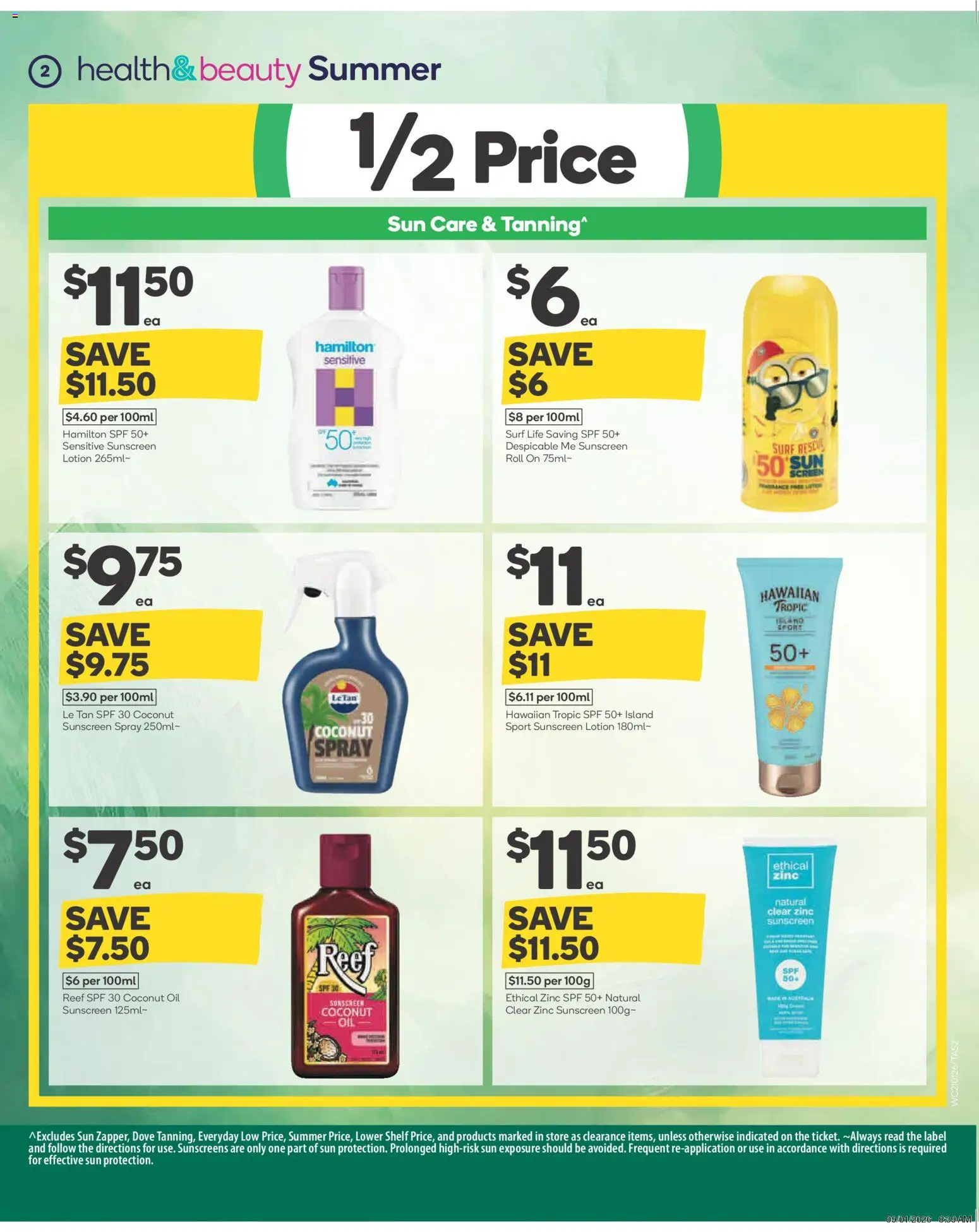 Woolworths catalogue - valid from 21.01.2026 | Page: 3 | Products: Shelf, Oil, Sunscreen, Zinc