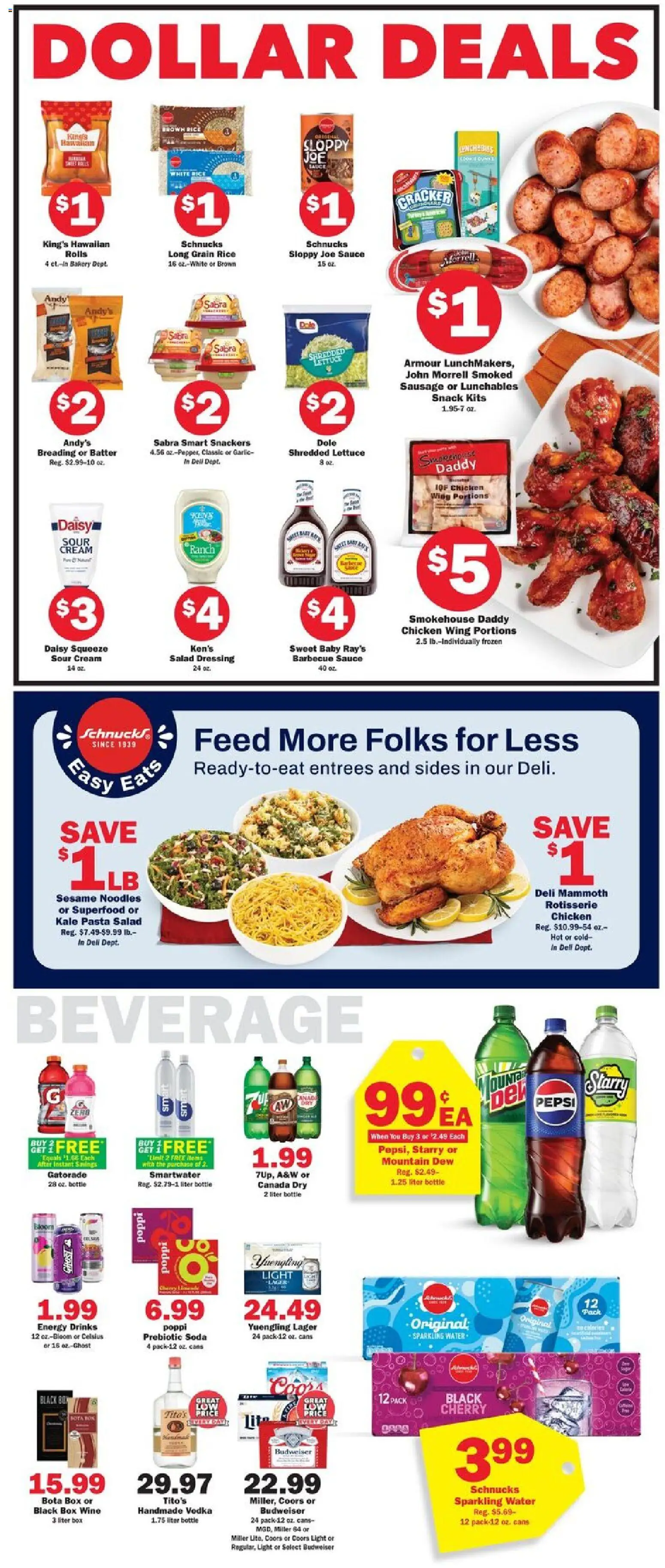 Schnucks Weekly Print Ad - IN - valid from 22.04.2026 | Page: 3 | Products: Bakery, Kale, Salad, Sauce
