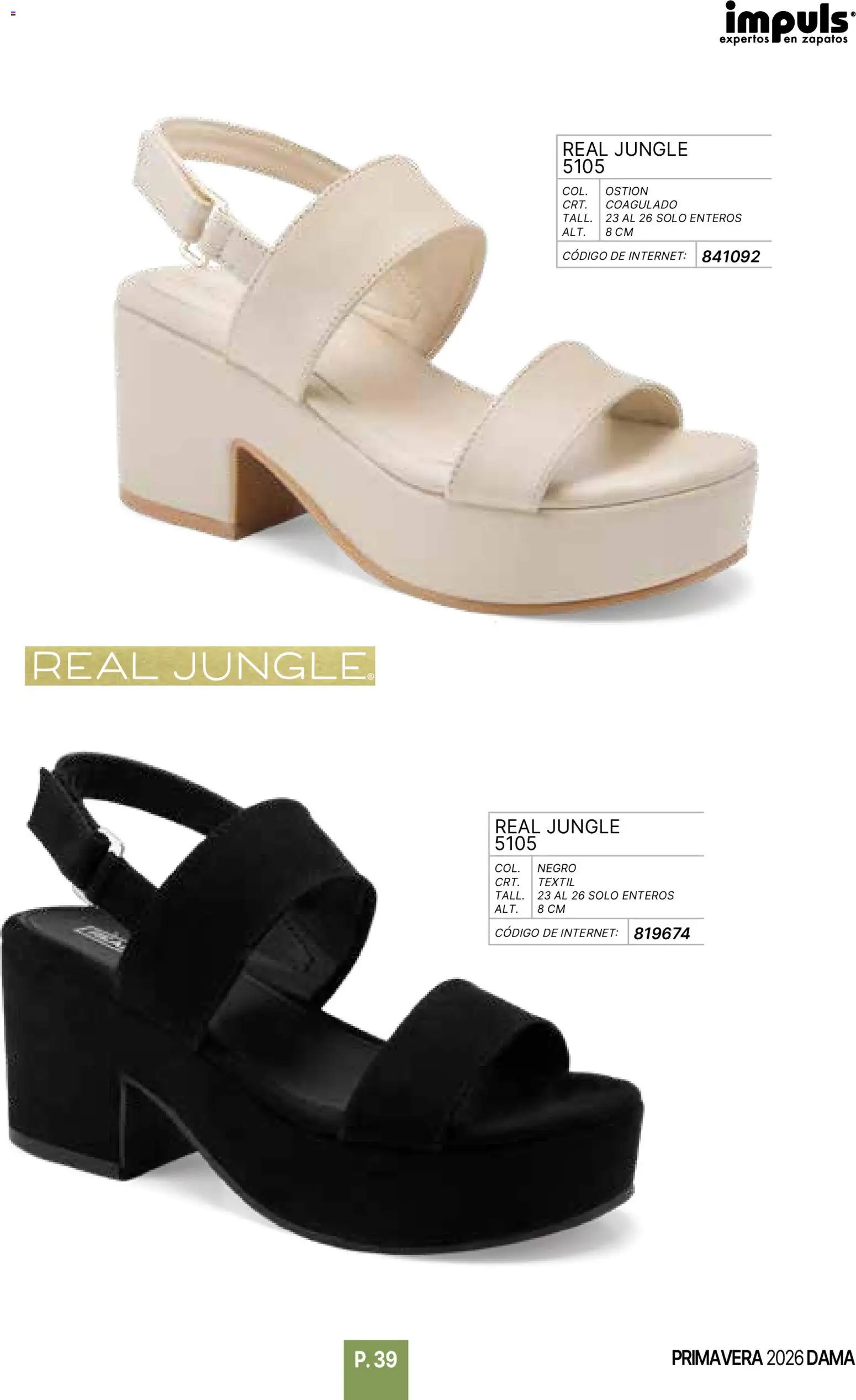 Nuevas ofertas de Impuls válidas en toda la República Mexicana desde el 01.01.2026. ¡Encuentra las mejores ofertas en Impuls catálogo Primavera! | Página: 41 | Productos: Zapatos