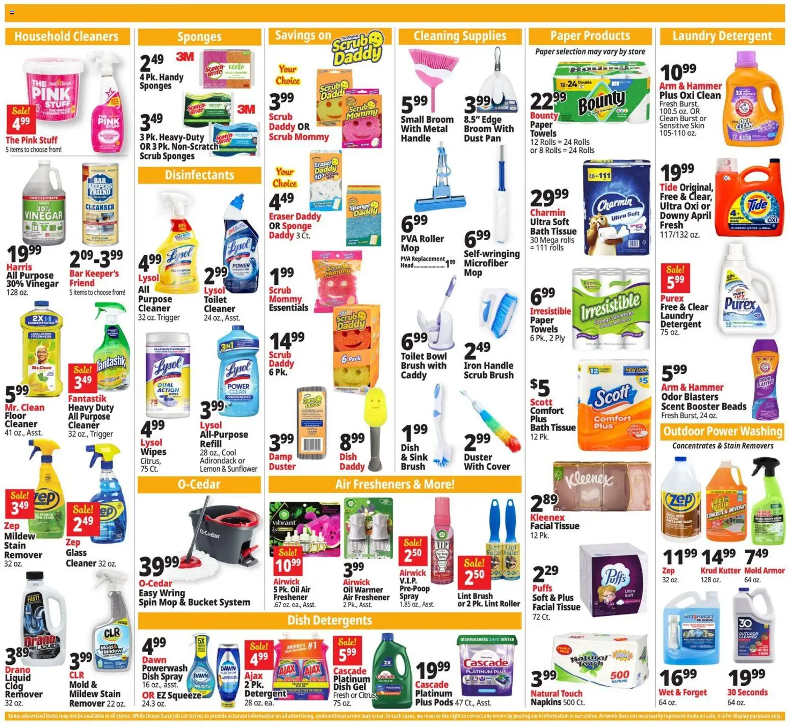 Ocean State Job Lot Weekly Ad - MA - valid from 26.03.2026 | Page: 19 | Products: Bath, Pan, Hammer, Oil