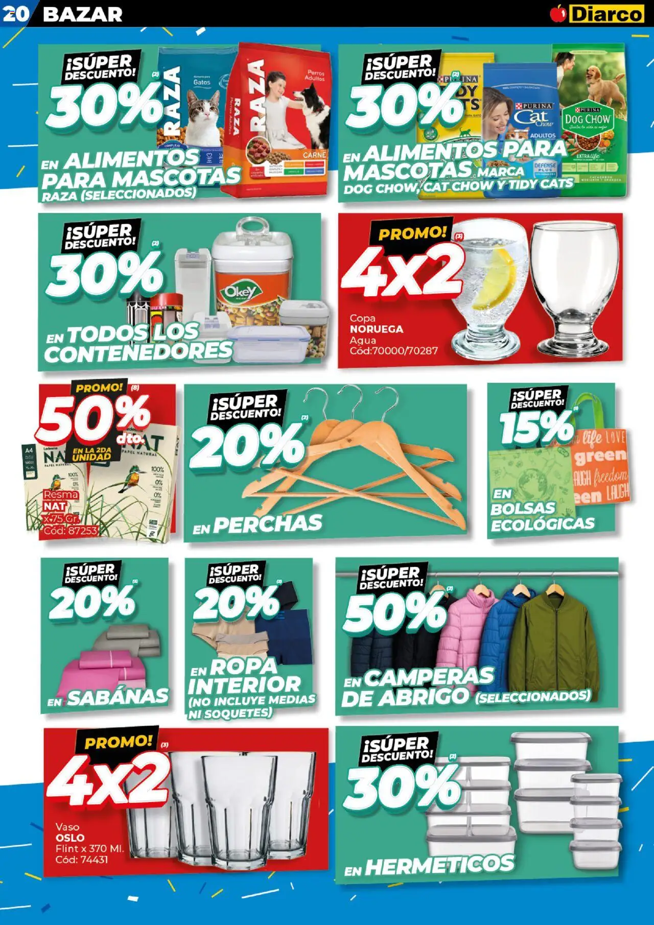 Diarco ofertas │ válido desde el 11.08.2025 | Página: 20 | Productos: Sabanas, Ropa, Medias