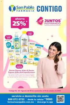 Vista previa de Farmacia San Pablo catálogo, nuevo folleto de la tienda, válido en México a partir del 28.09.2025