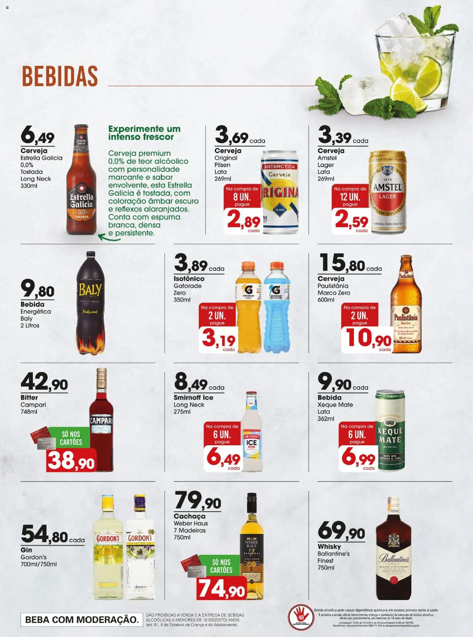 Zaffari Folheto - válido de 04.11.2025 | Página: 14 | Produtos: Cachaça, Whisky, Bebida, Isotônico