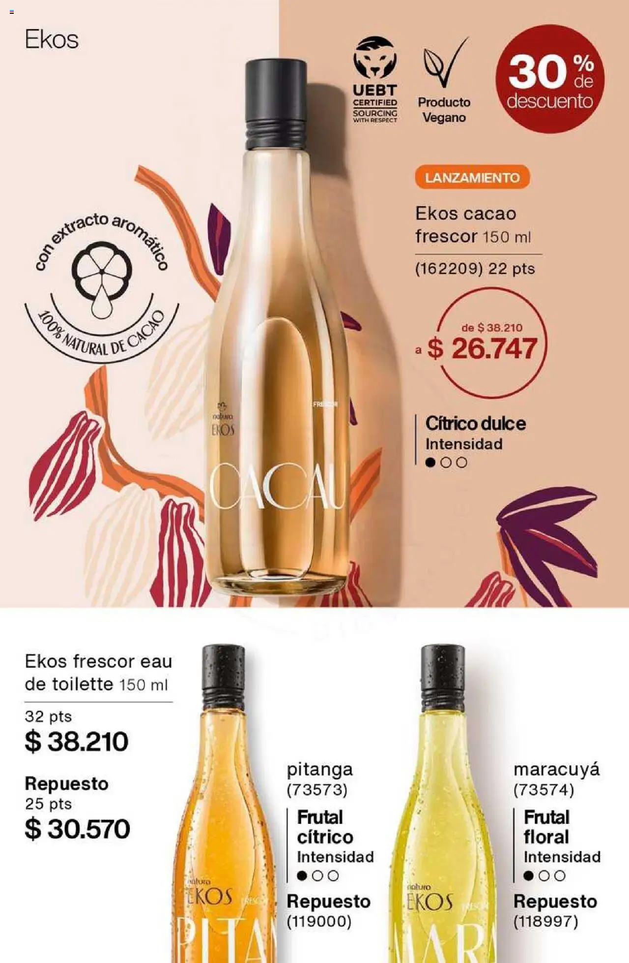 Catálogo Natura Ciclo 6 │ válido desde el 03.04.2025 | Página: 72 | Productos: Eau de toilette, Cacao