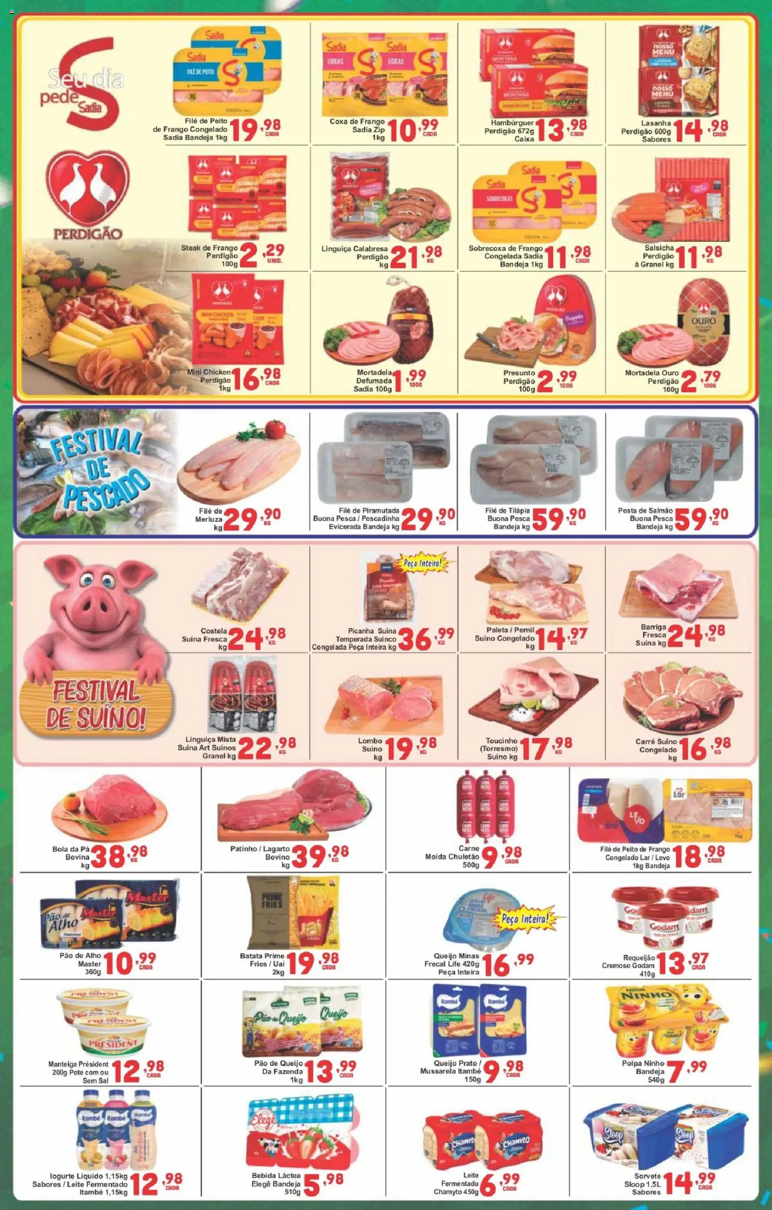 Rede Super Compras Folheto - válido de 31.01.2026 | Página: 3 | Produtos: Picanha, Manteiga, Mortadela, Bebida