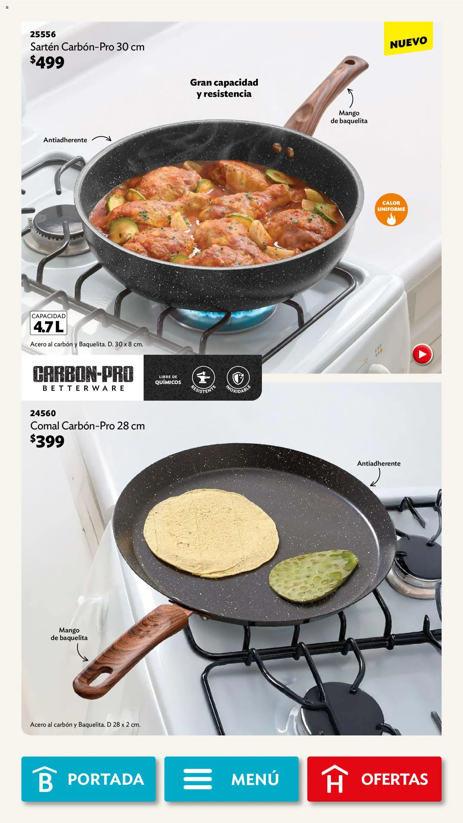 Nuevas ofertas de Betterware válidas en toda la República Mexicana desde el 03.11.2025. ¡Encuentra las mejores ofertas en Betterware campaña 11 2025! | Página: 44 | Productos: Mango, Sartén